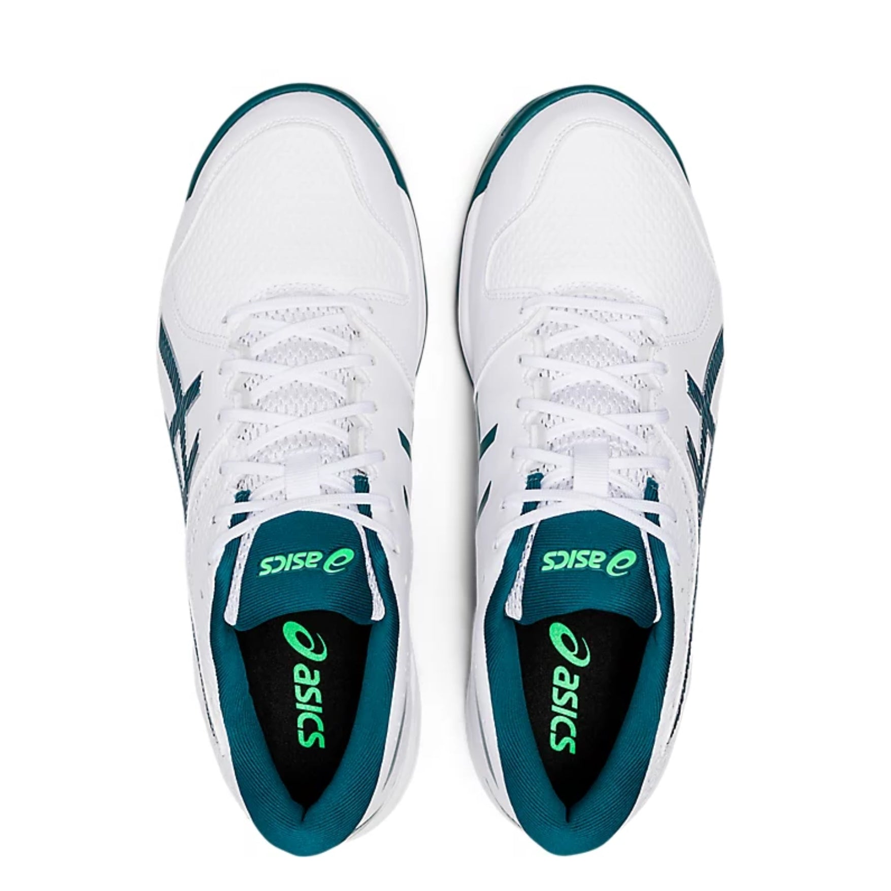 Asics Gel-Peake 2 White Velvet Pine Cricket Shoes 2024 MODEL