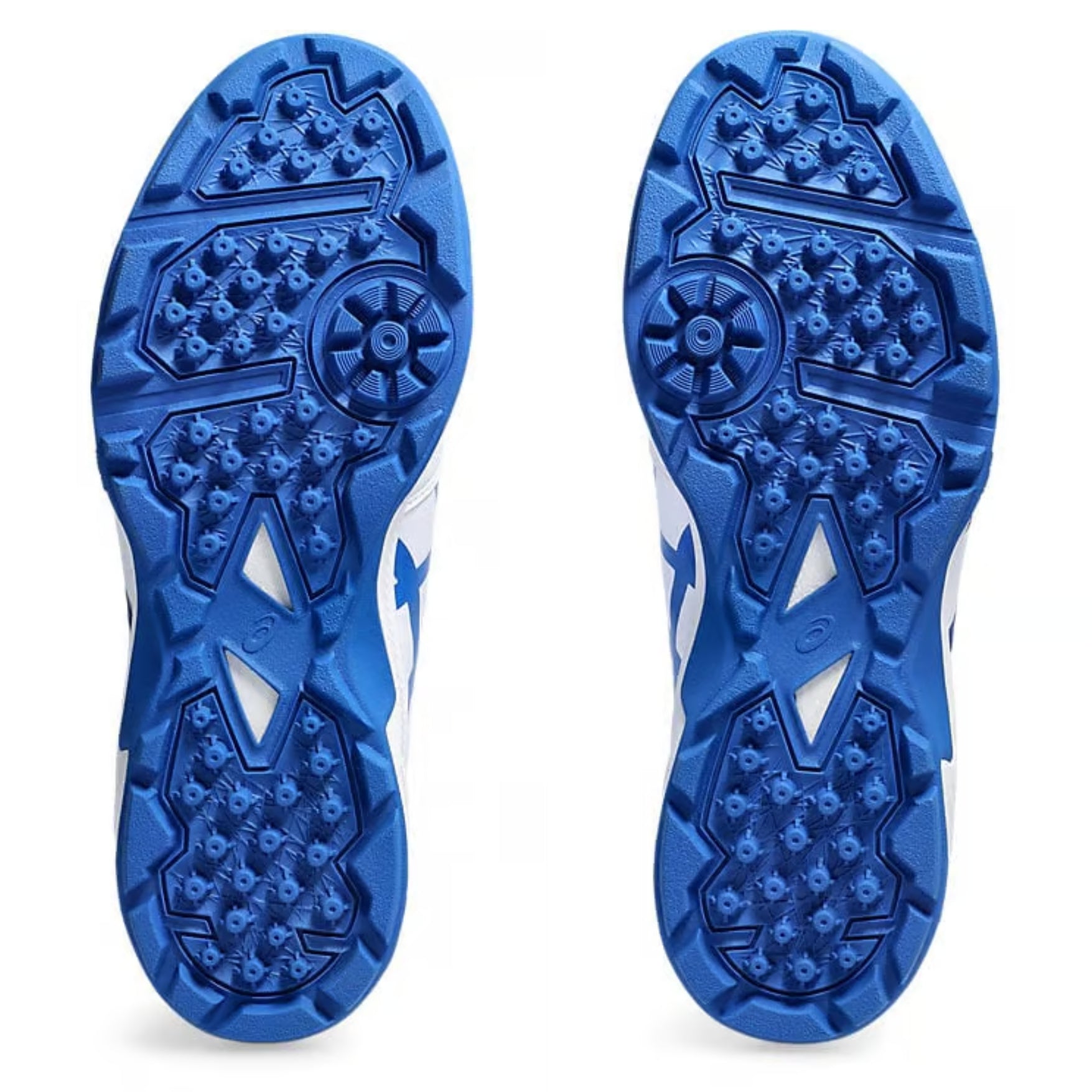 Asics Shoes, Gel-Peake 2, Cricket Shoes White Tuna Blue 2024 Model