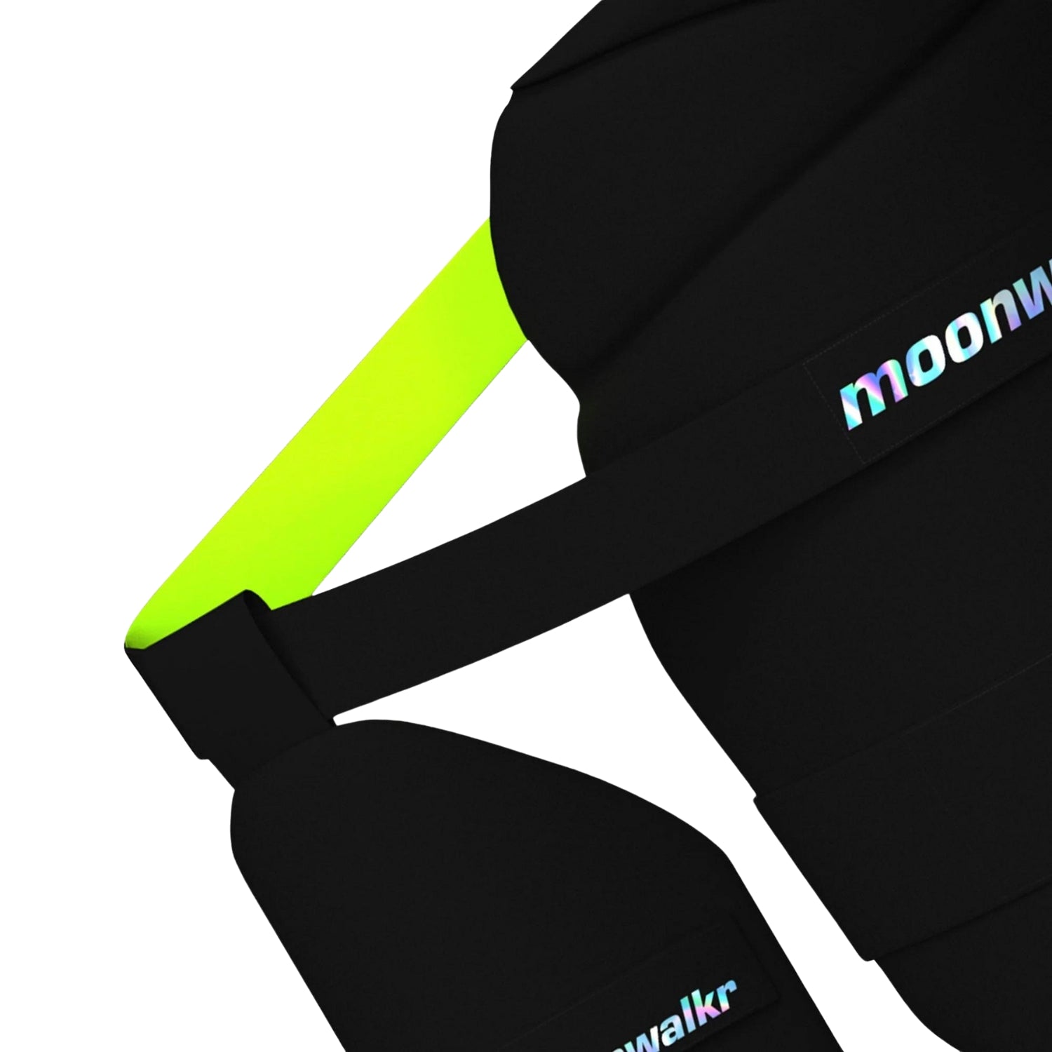 Moonwalkr Double Thigh Pads, Black-Orange/Black-Green, M,L