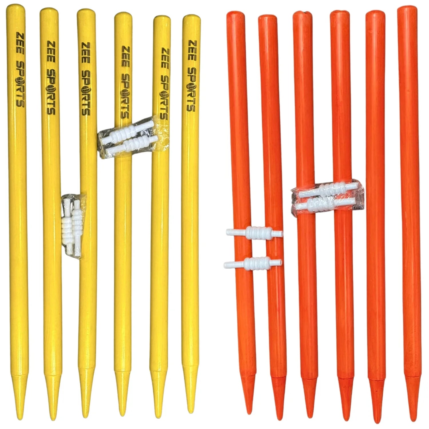 Zee Sports Cricket Stumps Yellow/Orange
