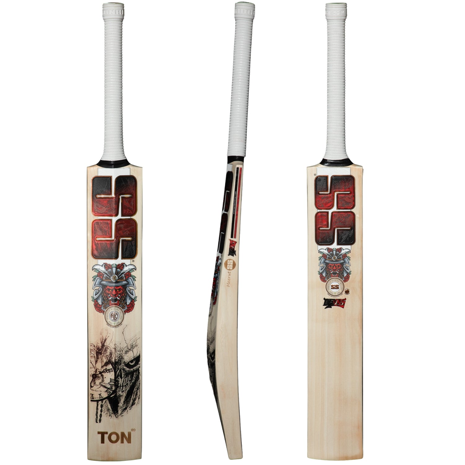 SS Cricket Bat Devils Red English Willow - SH
