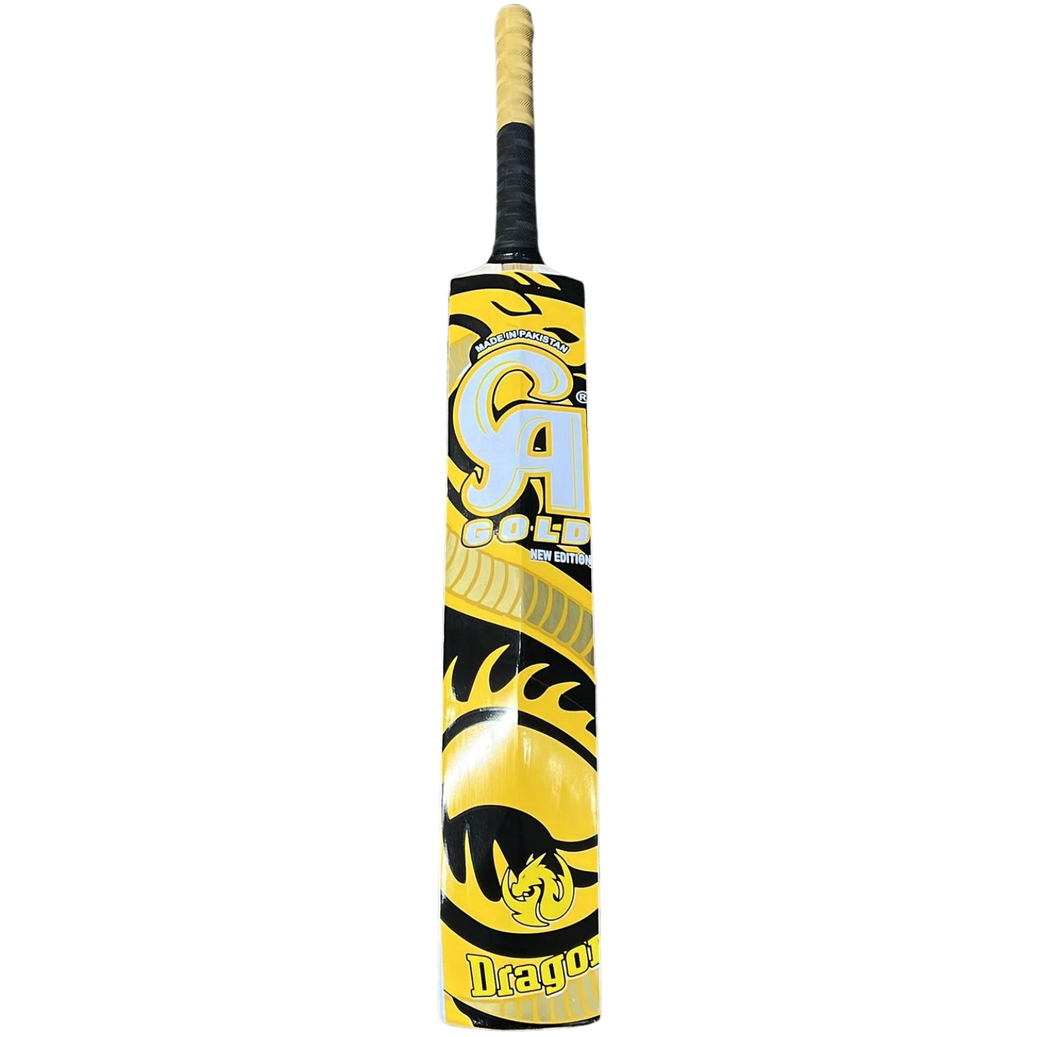 CA Cricket Bat Gold New Edition Dragon Tape Tennis