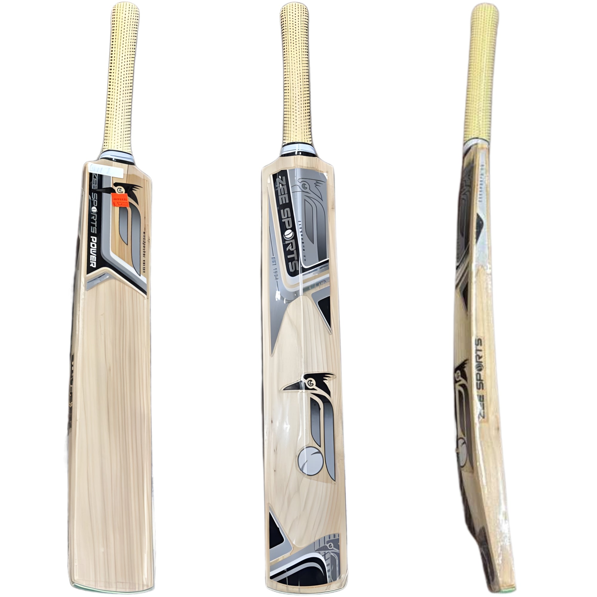 Zee Sports Cricket Bat Woodpecker Youth Series English Willow Silver
