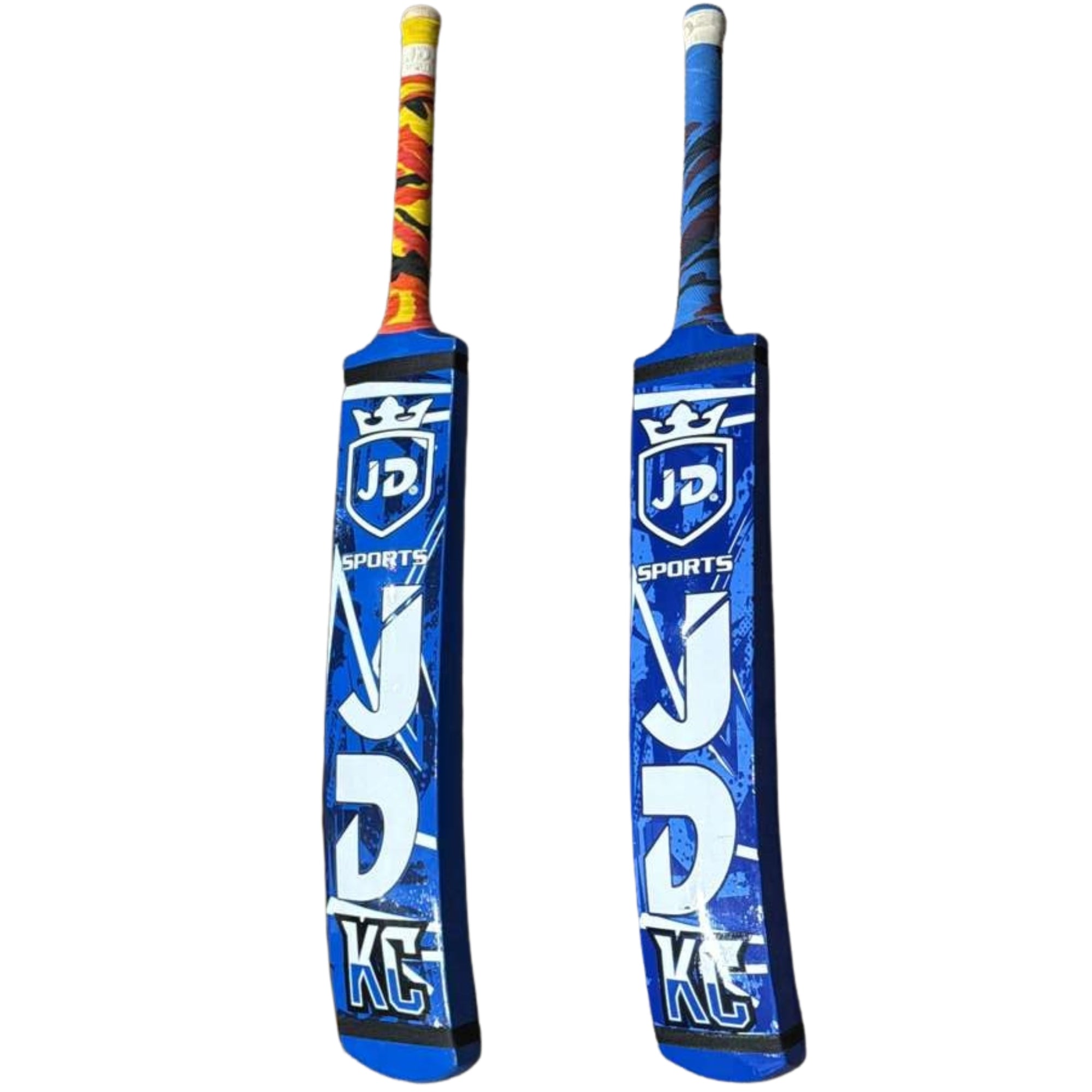 JD Sports Cricket Bat KC Edition Cocanut Wood Tape Tennis Blue