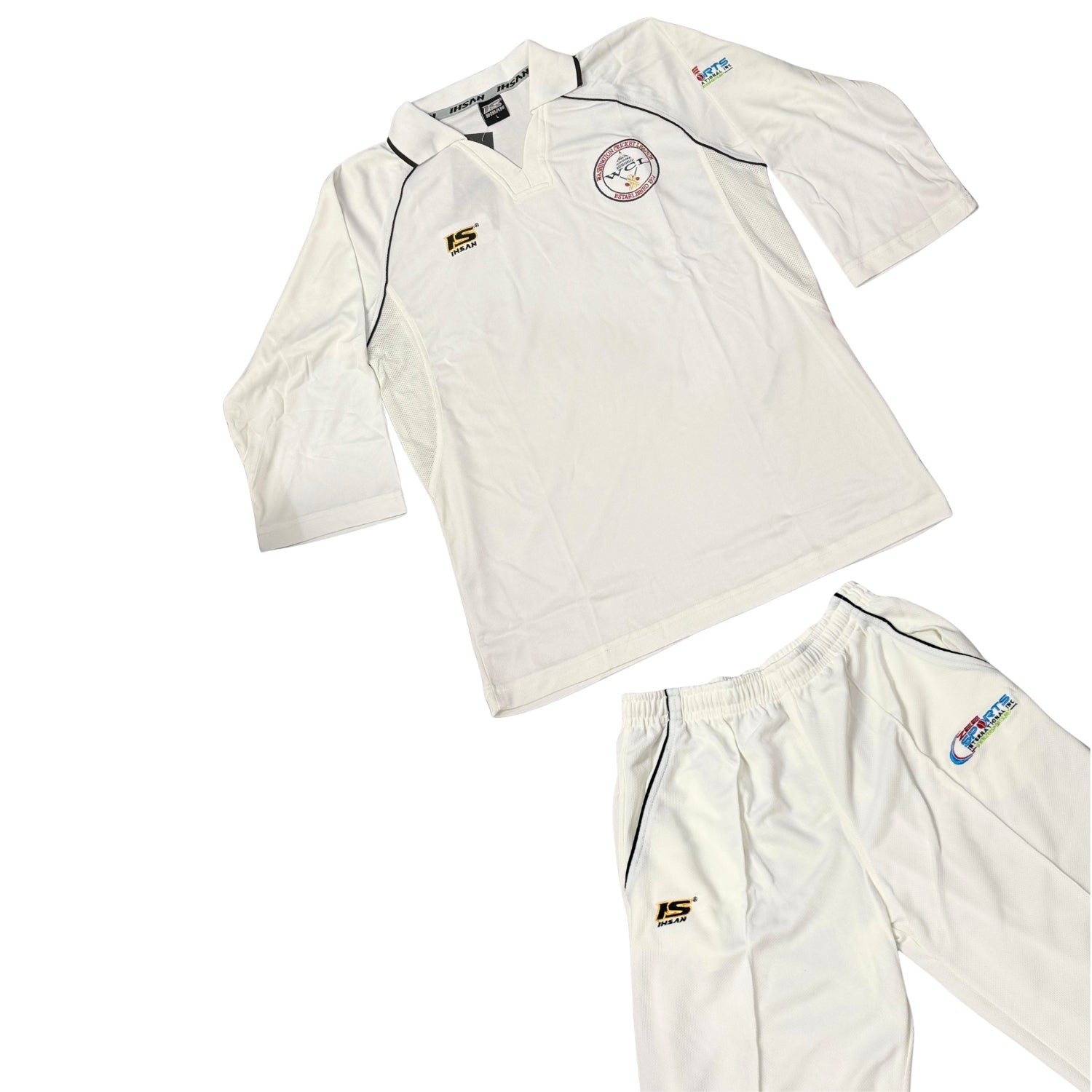 IS Ihsan Cricket Uniform Zee Sports White