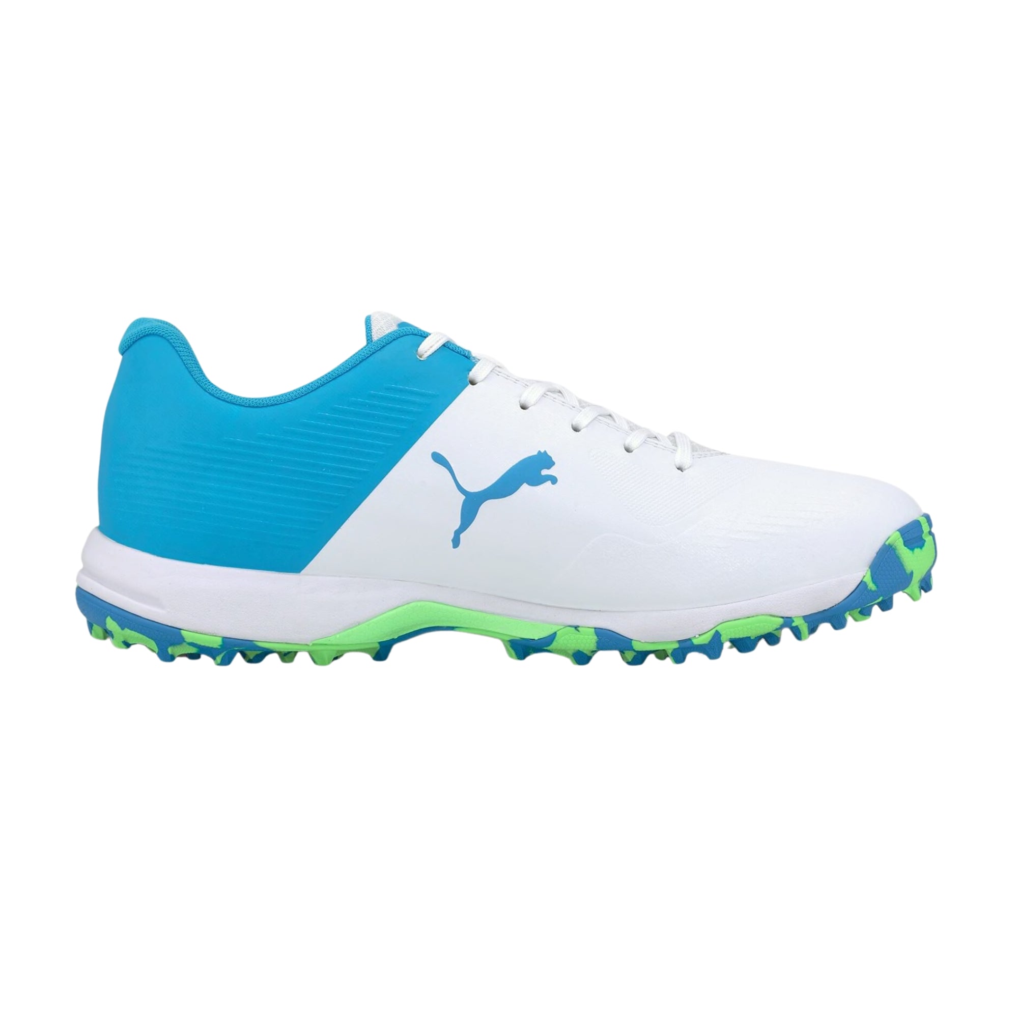 Puma Cricket Shoes One 8, Blue/Green