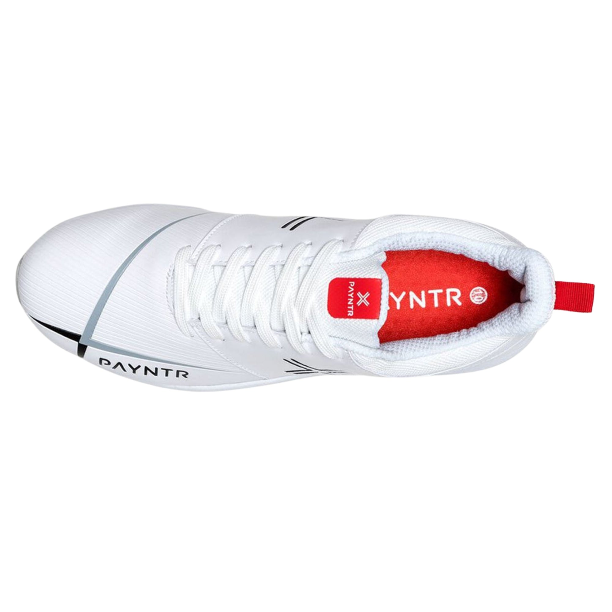Payntr Cricket Shoes, Model V Pimple - White All Rounder Cricket Shoes