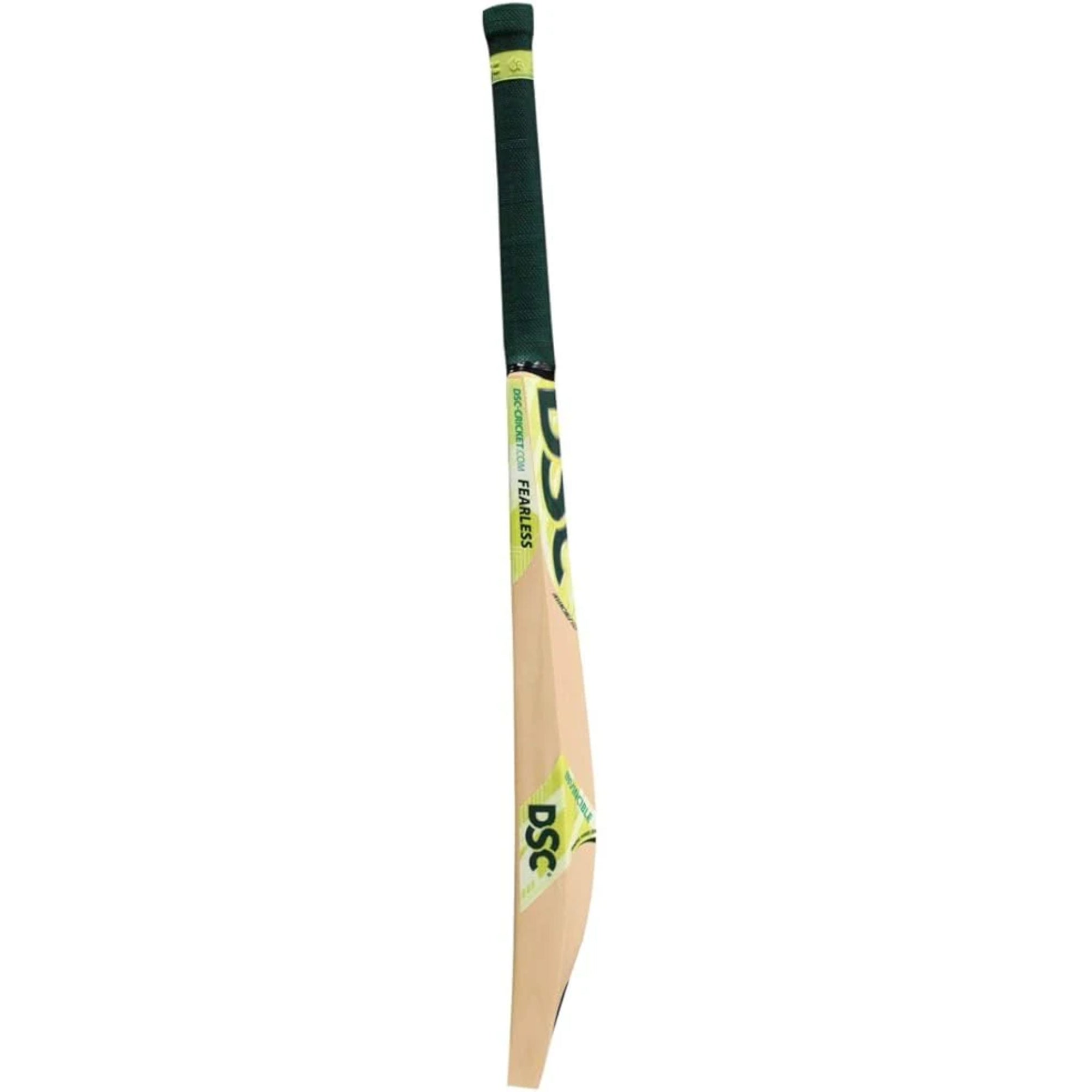 yellow color Crickets bat with DSC branding on a white background