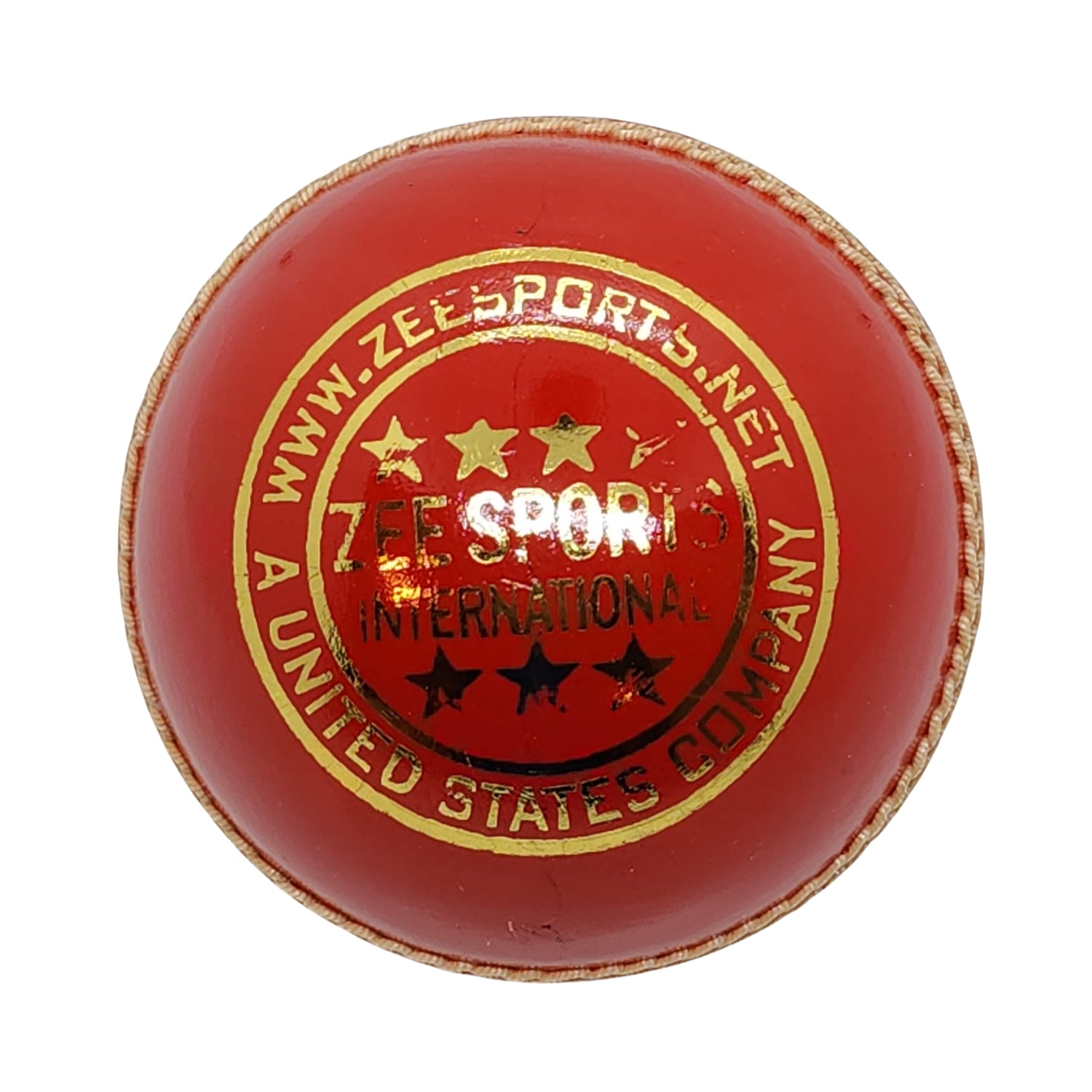 Zee Sports Cricket Ball Royal 7-Star Cherry Red