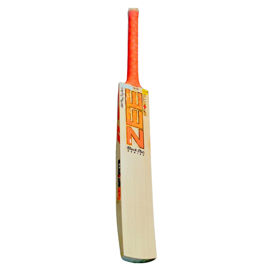 Zee Sports Crickets Bat Black Star Series Orange English Willow