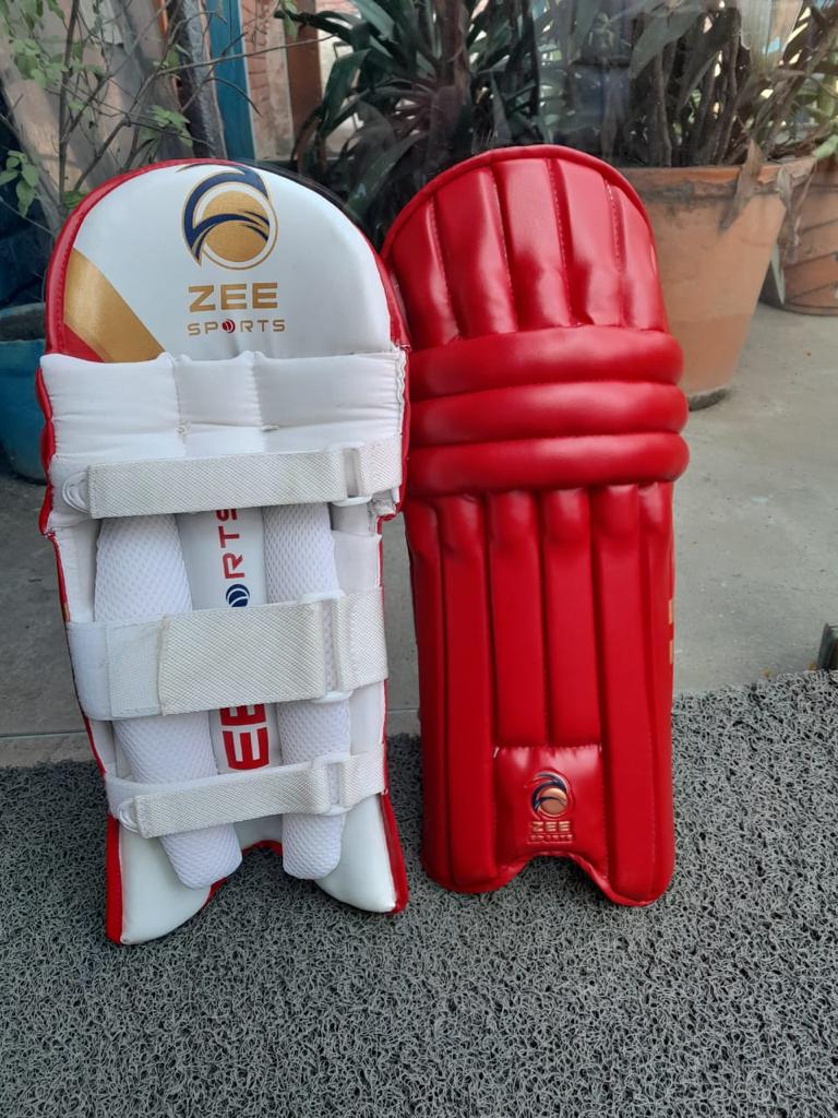 Zee Sports Batting Pads Sonic-Range Junior, XXS, Red