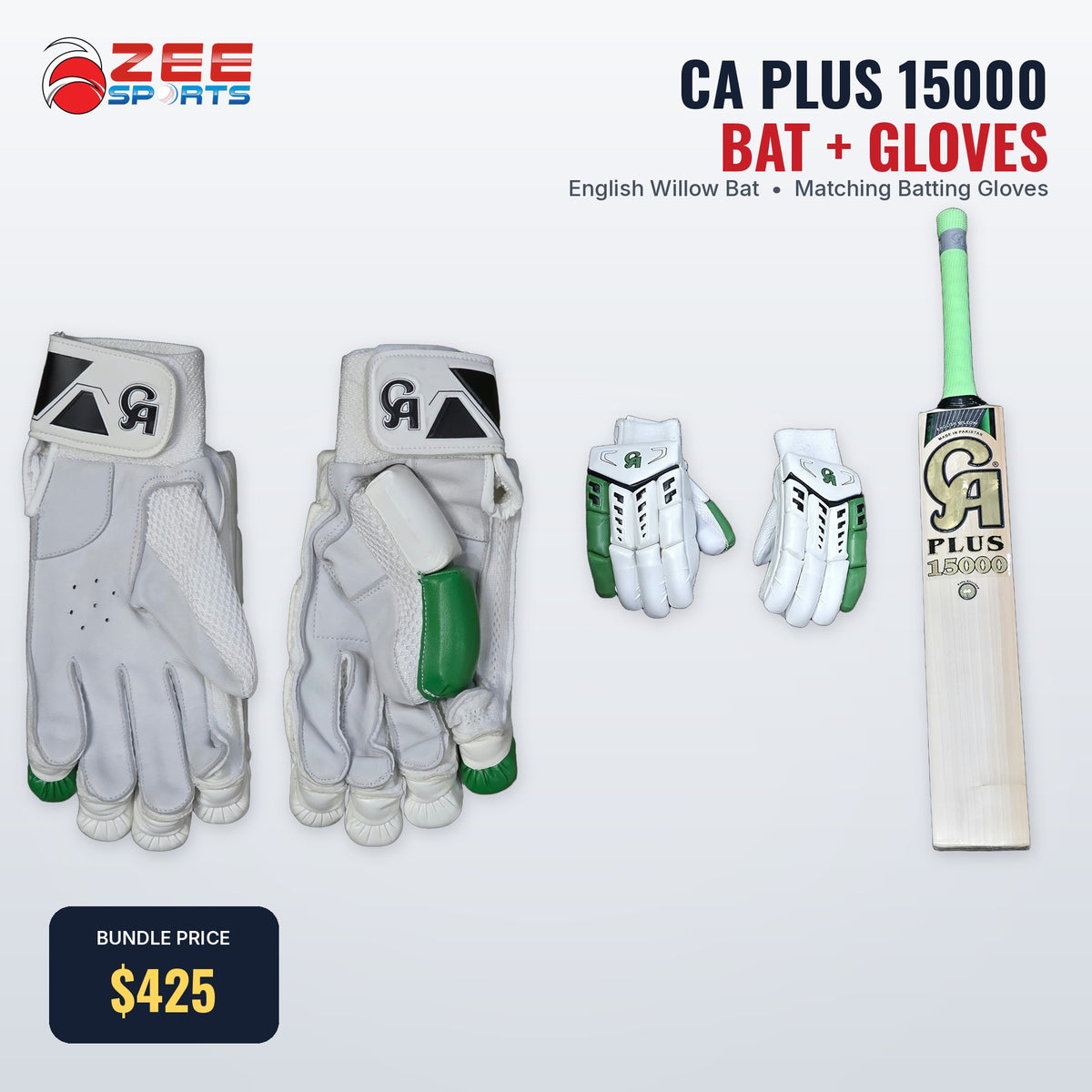 CA Plus 15000 bat and gloves bundle, soft shadow, sale $425
