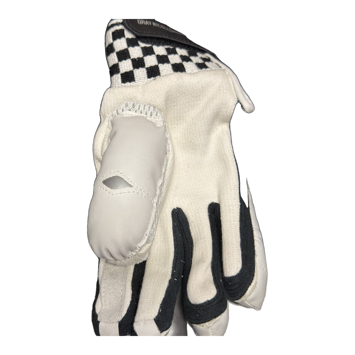 Gray-Nicolls Oblivion batting glove, cotton palm and padded thumb side view