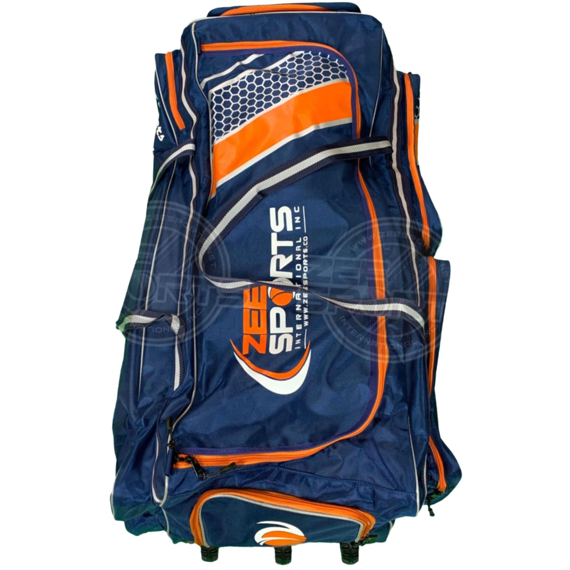 Zee Sports Cricket Kit Bag Orange & Navy Blue Player's Edition