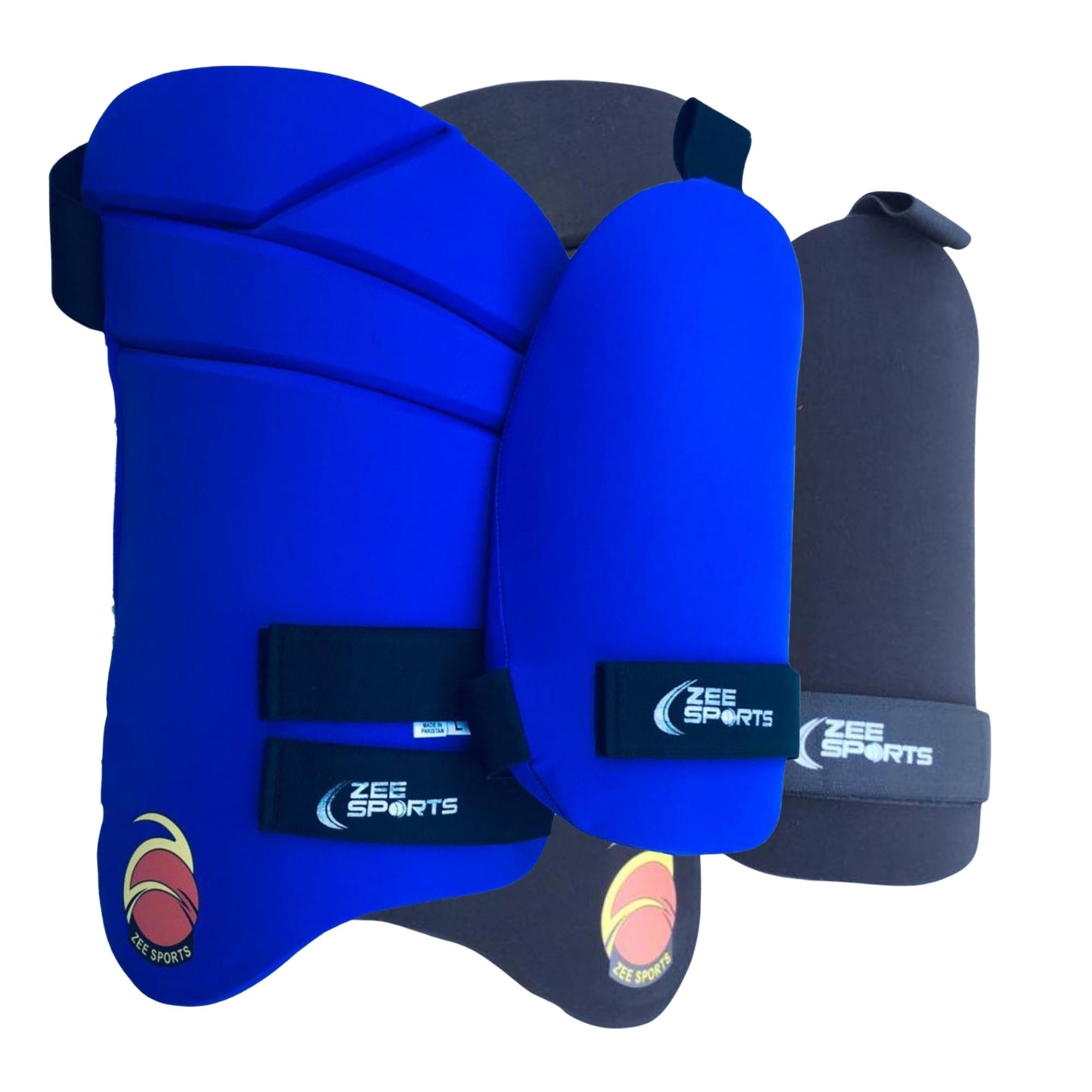Zee Sports Double Thigh Pads - Blue