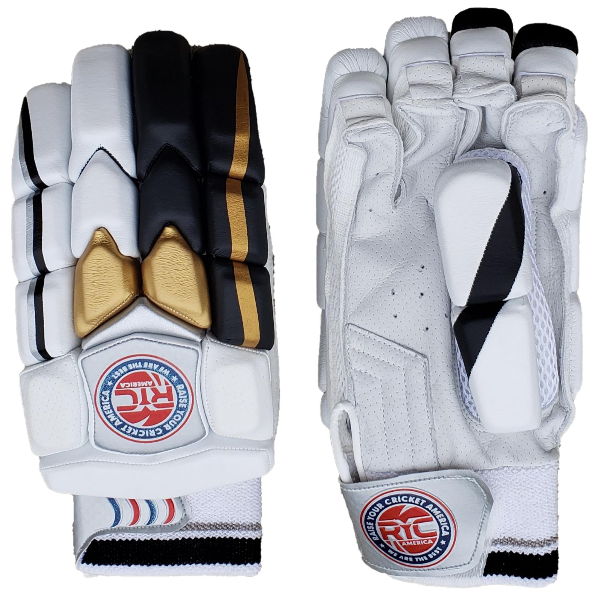 Zee Sports Batting Gloves RYC Player  - Black-Golden