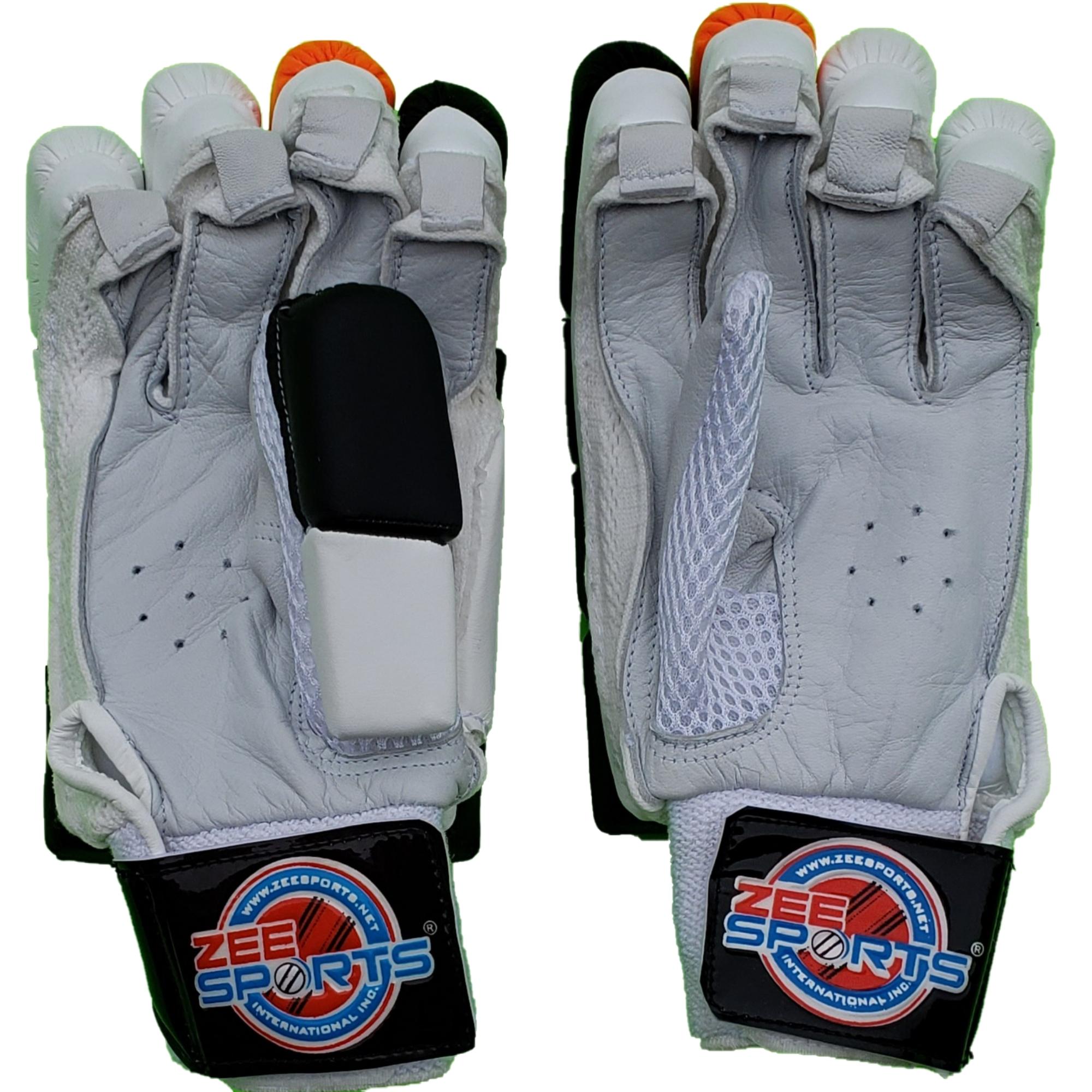 Zee Sports Youth Orange Black Batting Gloves