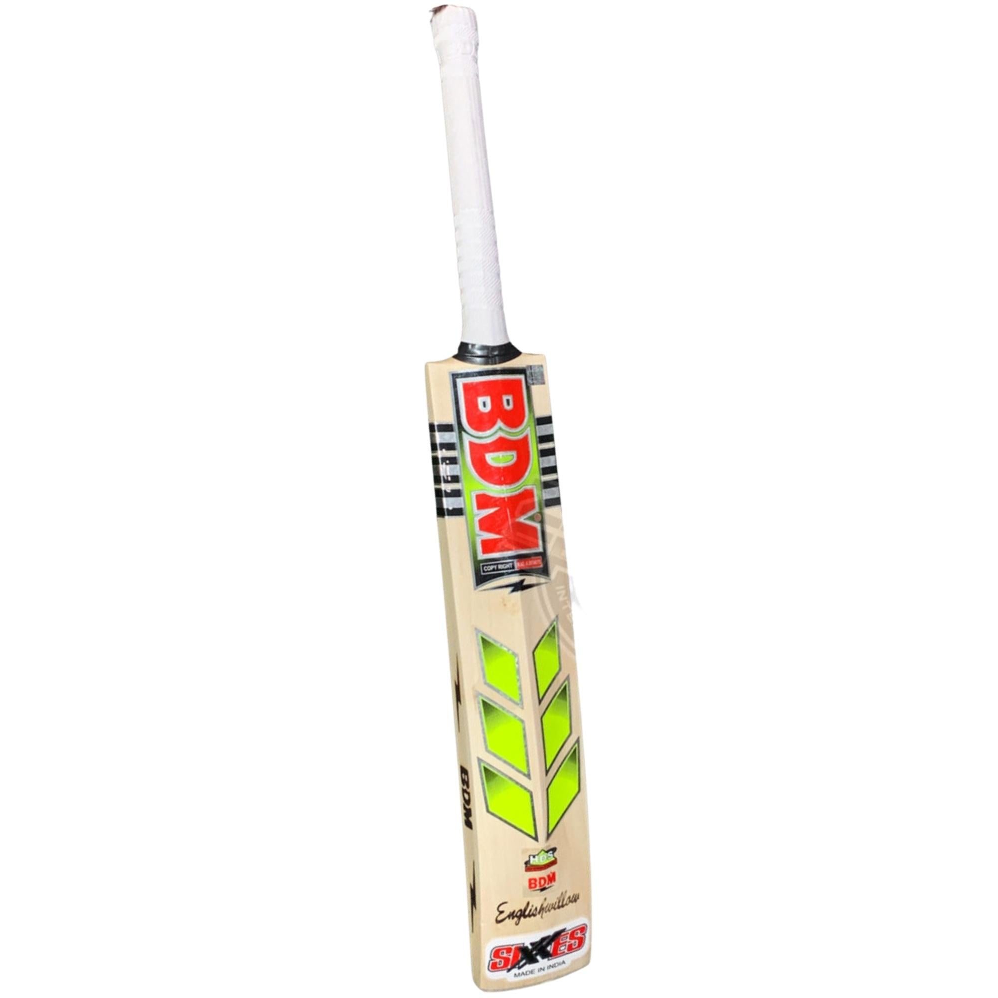 BDM Cricket Bat SIXES Green