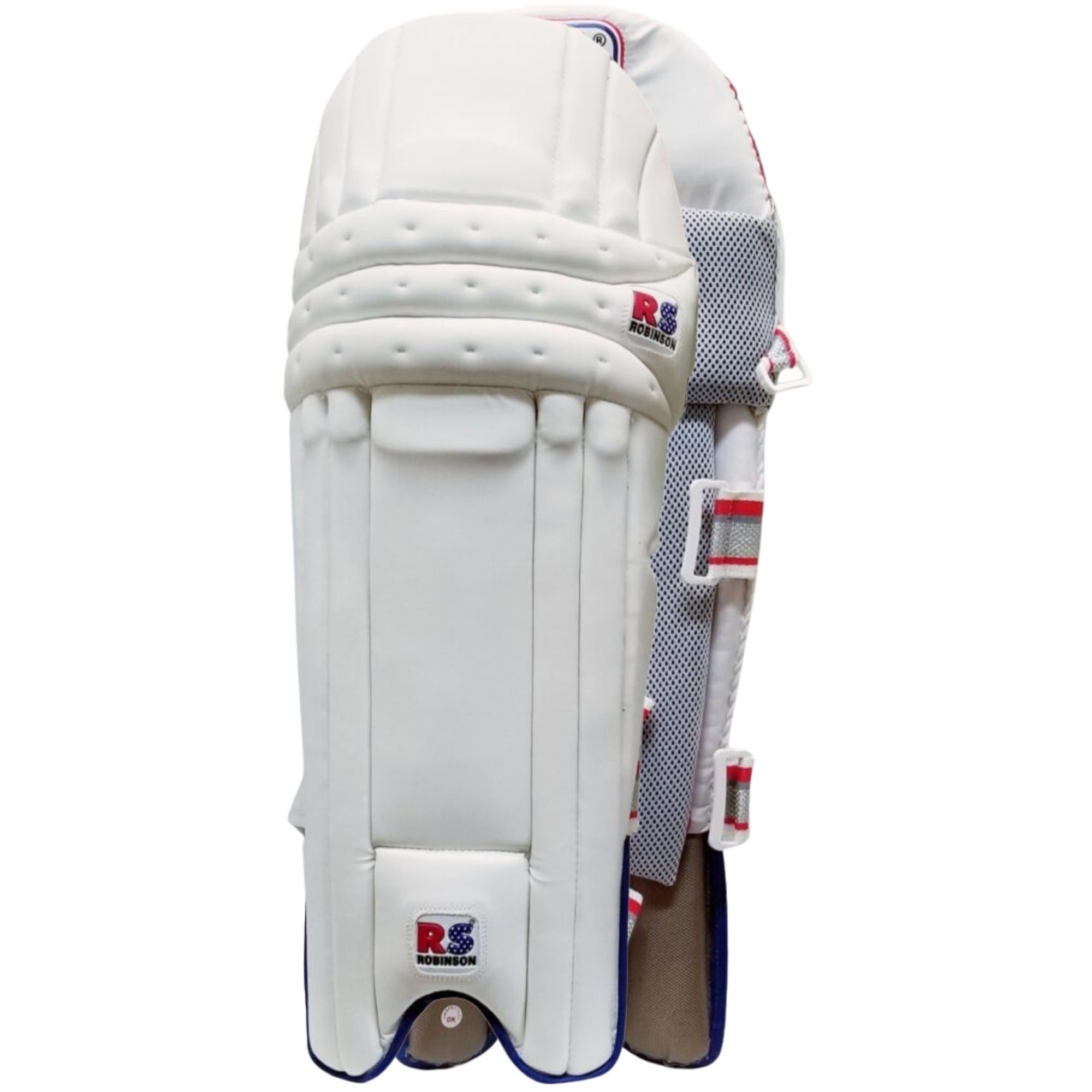 RS Robinson Red & Blue Batting Pads Right Hand