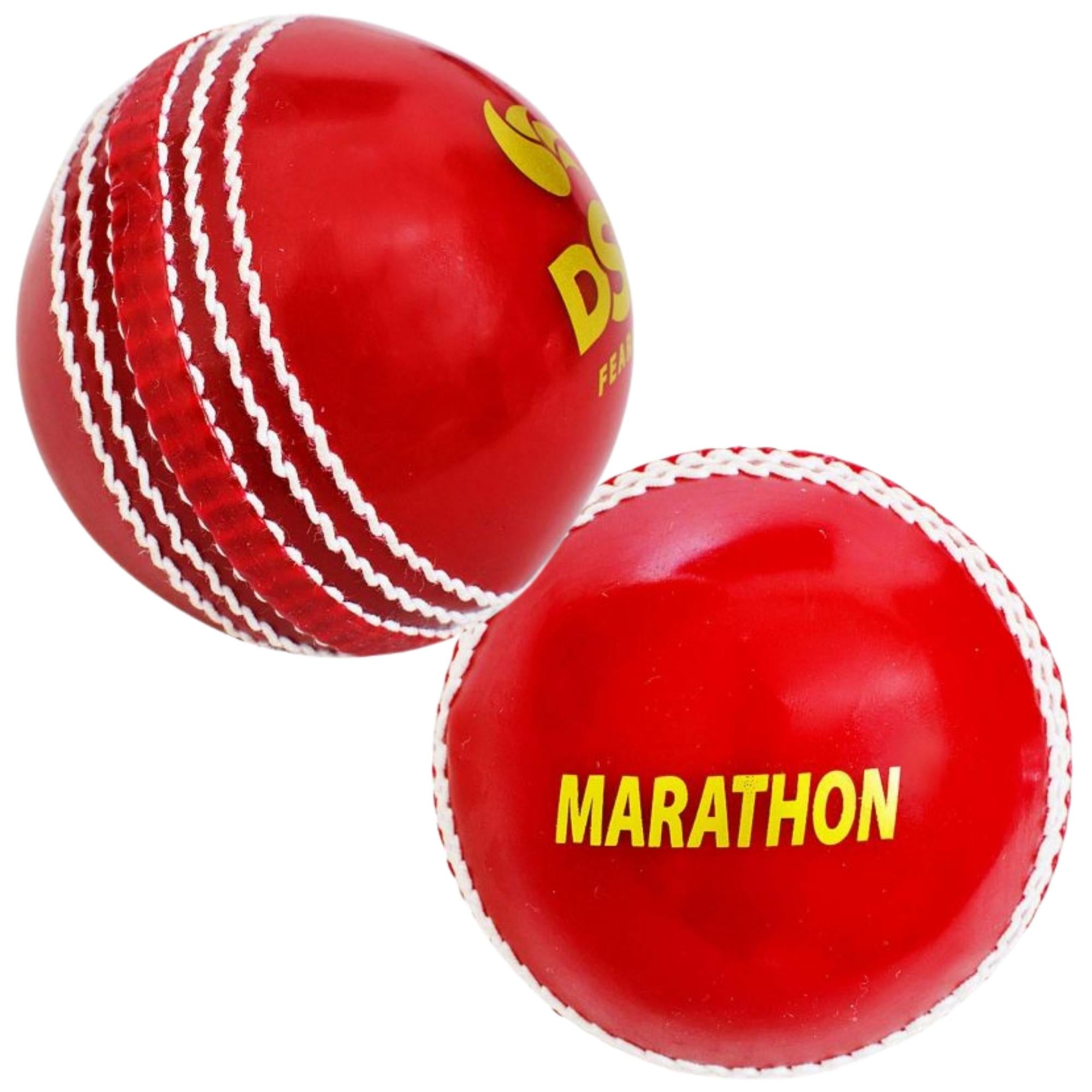 DSC Cricket Ball, Marathon Training Red Balls Vinyl Balls