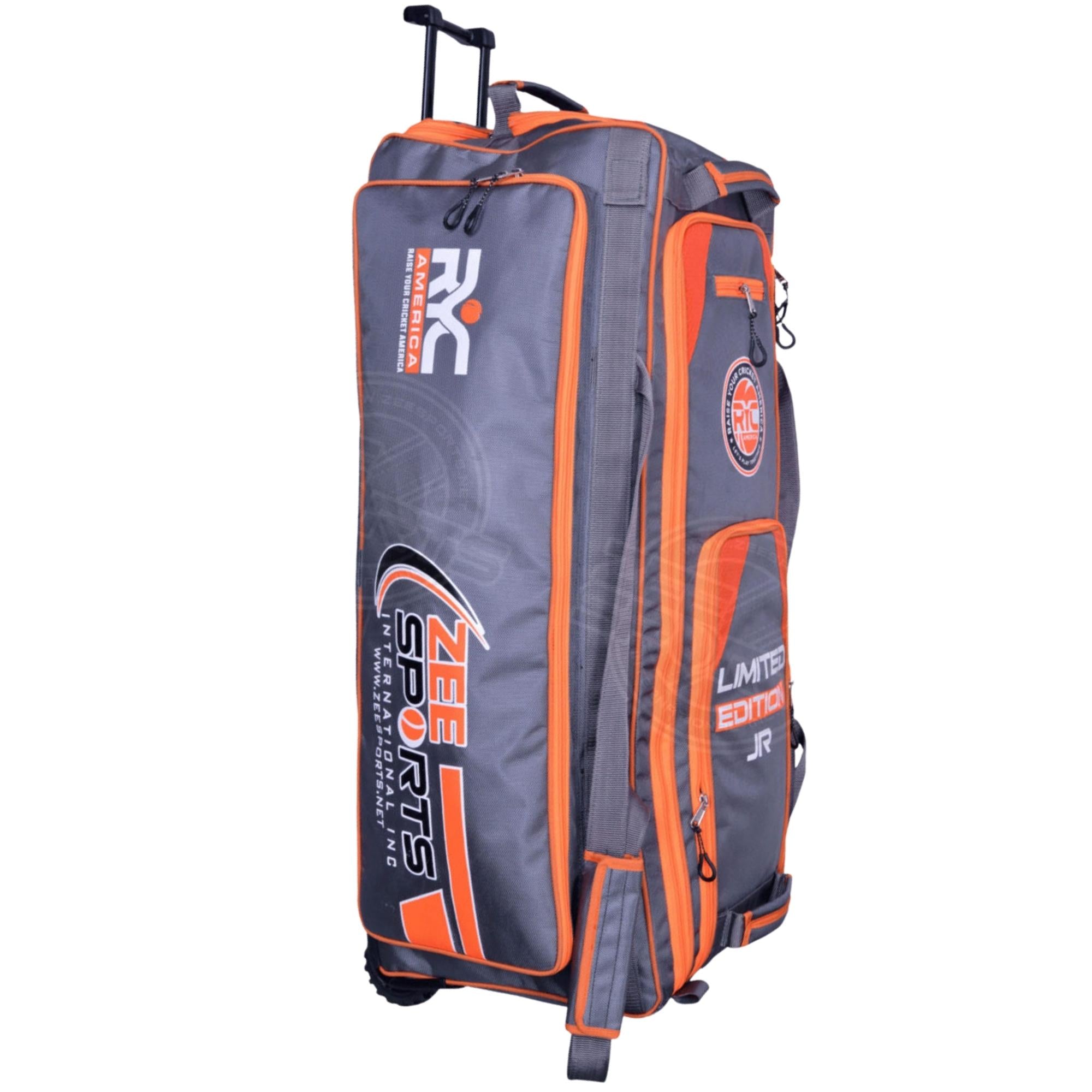Zee Sports Kit Bag Limited Edition JR With Wheelie Gray Orange