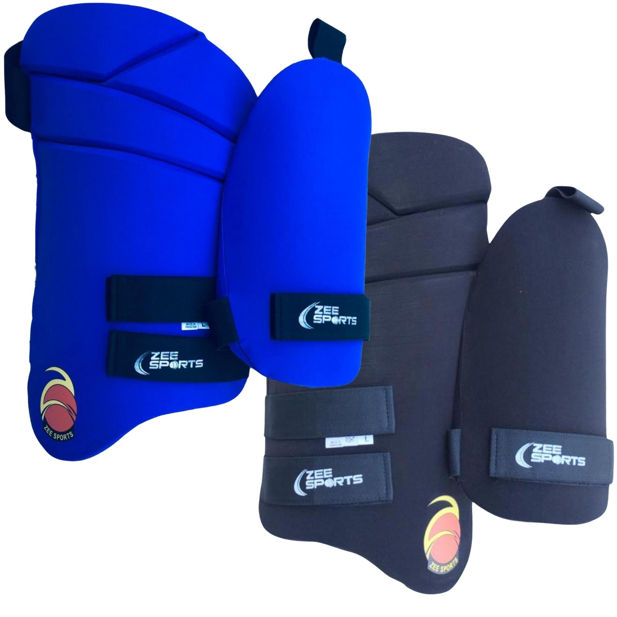 Zee Sports Double Thigh Pads - Blue