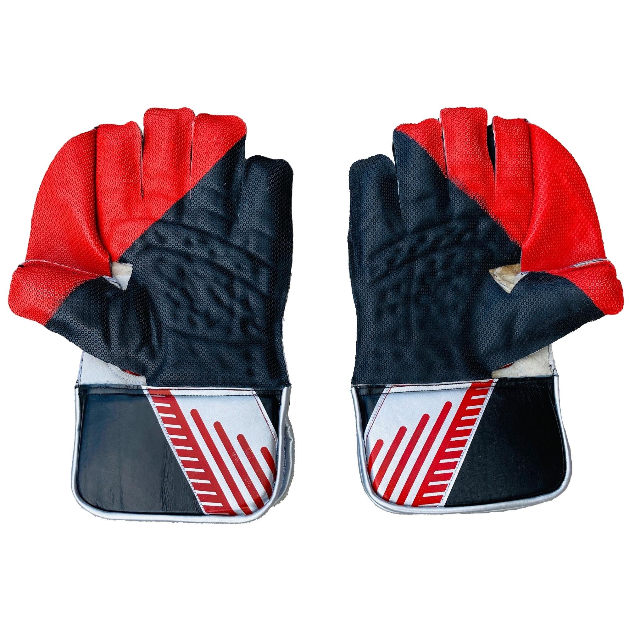 Zee Sports Wicket Keeping Gloves | Zee Sports Red and Black