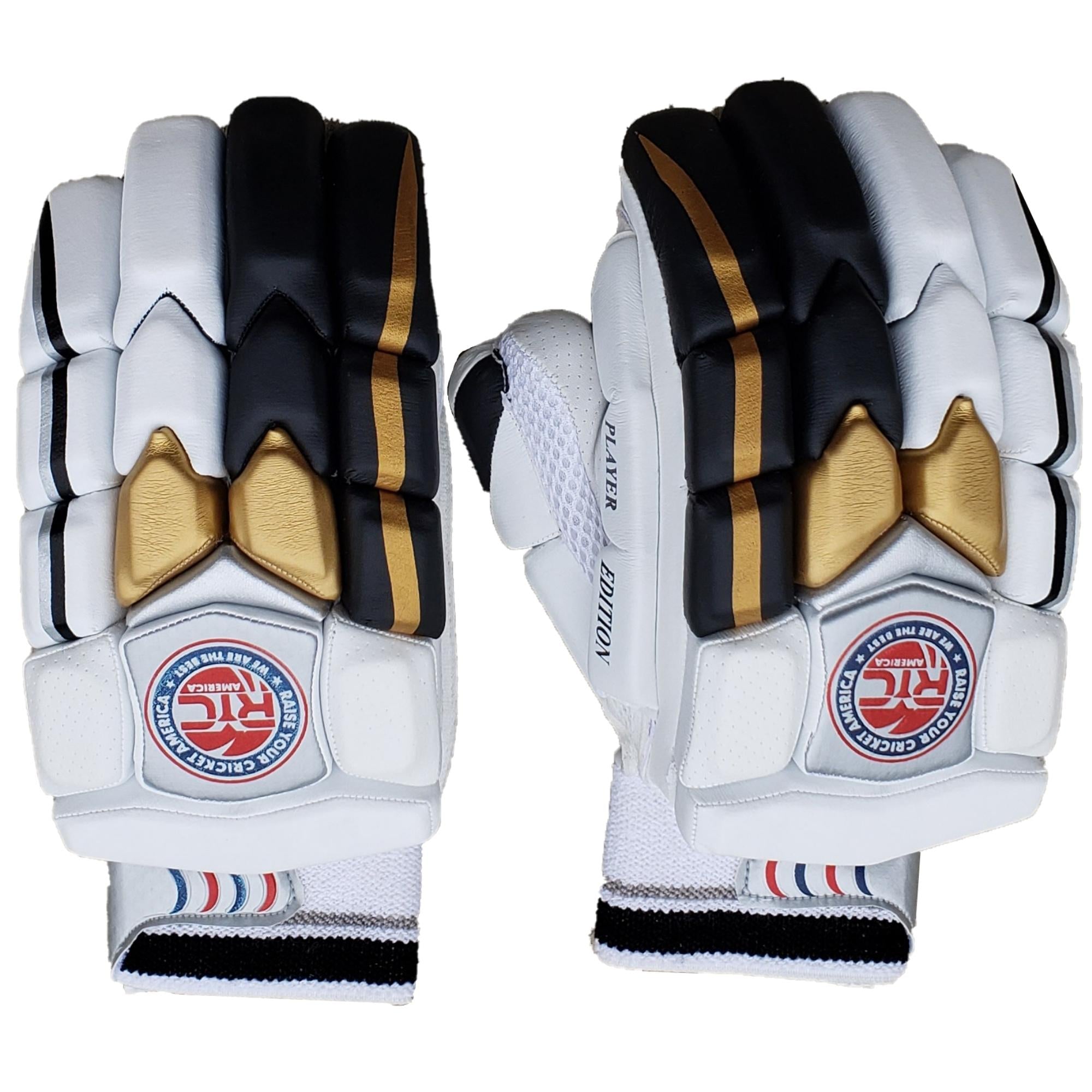 Zee Sports Batting Gloves RYC Player  - Black-Golden
