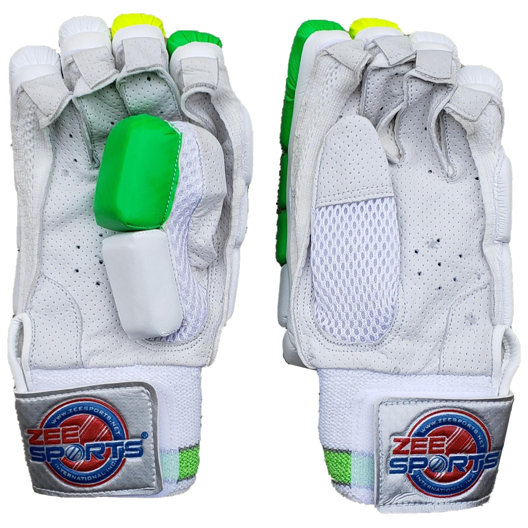 Zee Sports Sonic Green Yellow Batting Gloves