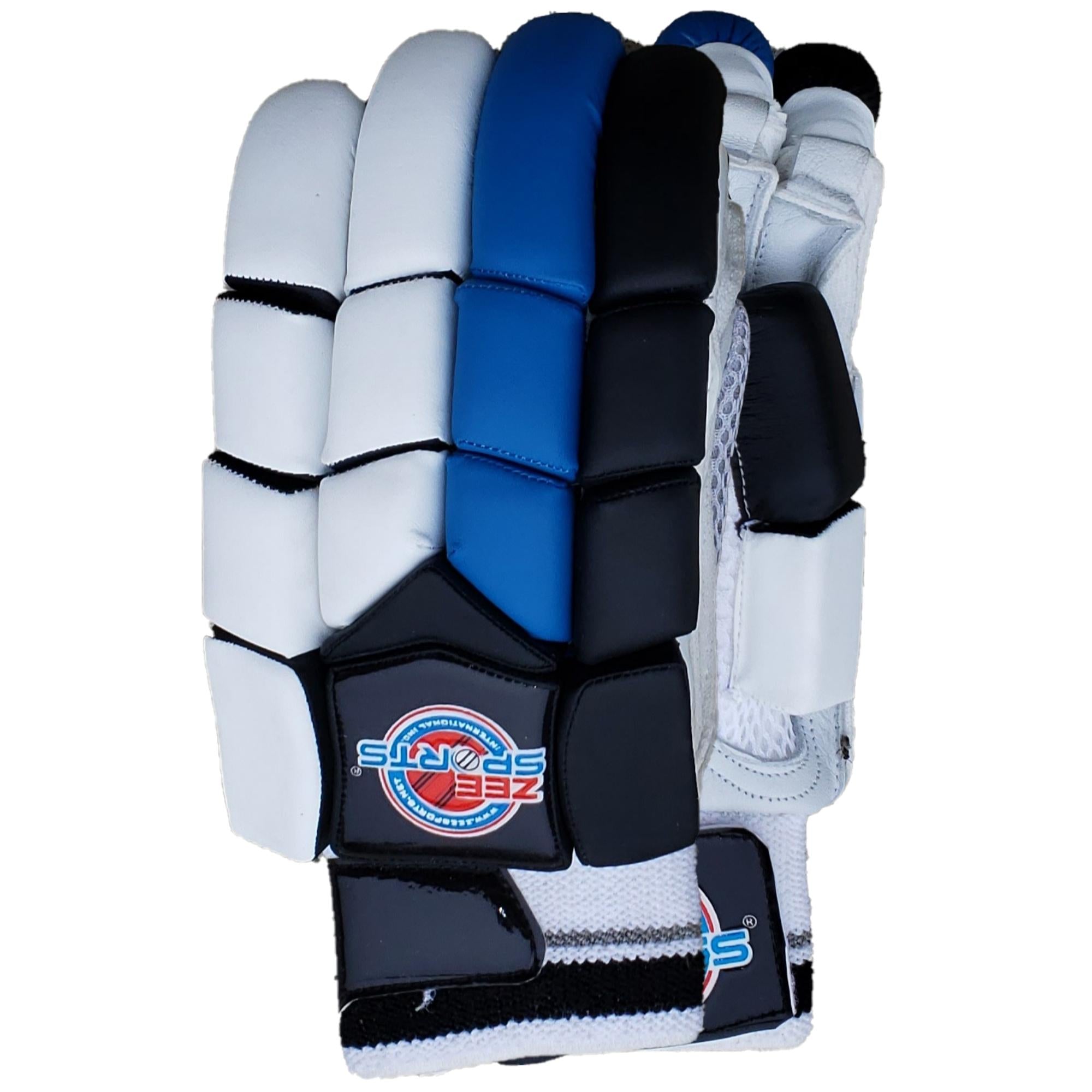 Zee Sports Blue Black Batting Gloves