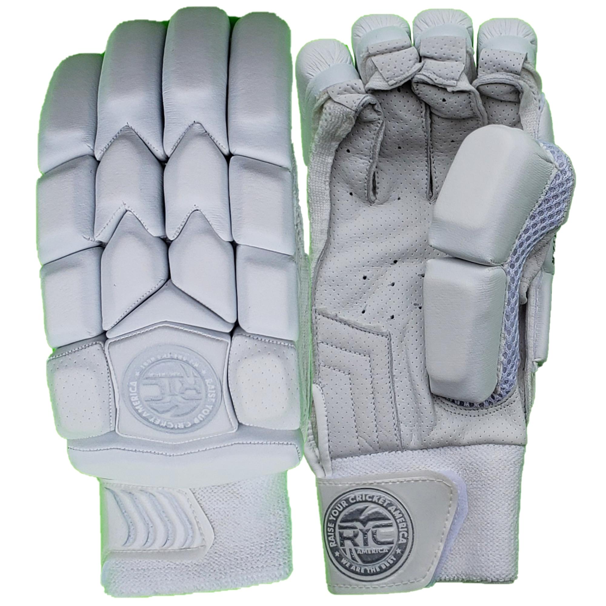 Zee Sports RYC Player Edition White Batting Gloves