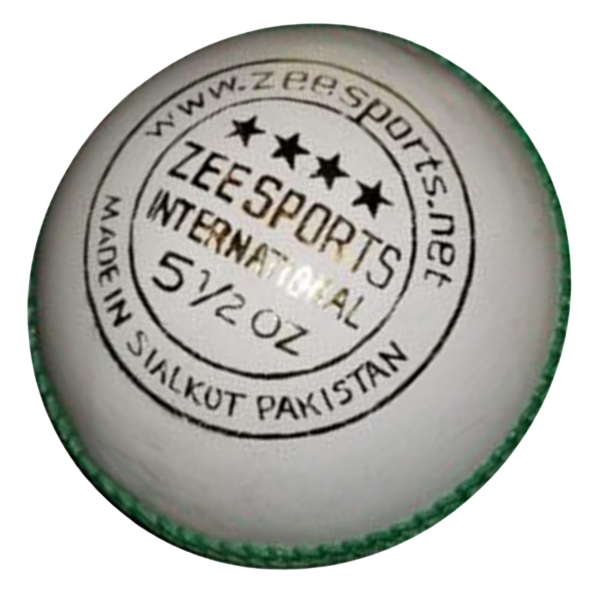 Zee Sports Cricket Balls 4-Star WHITE PLATINUM