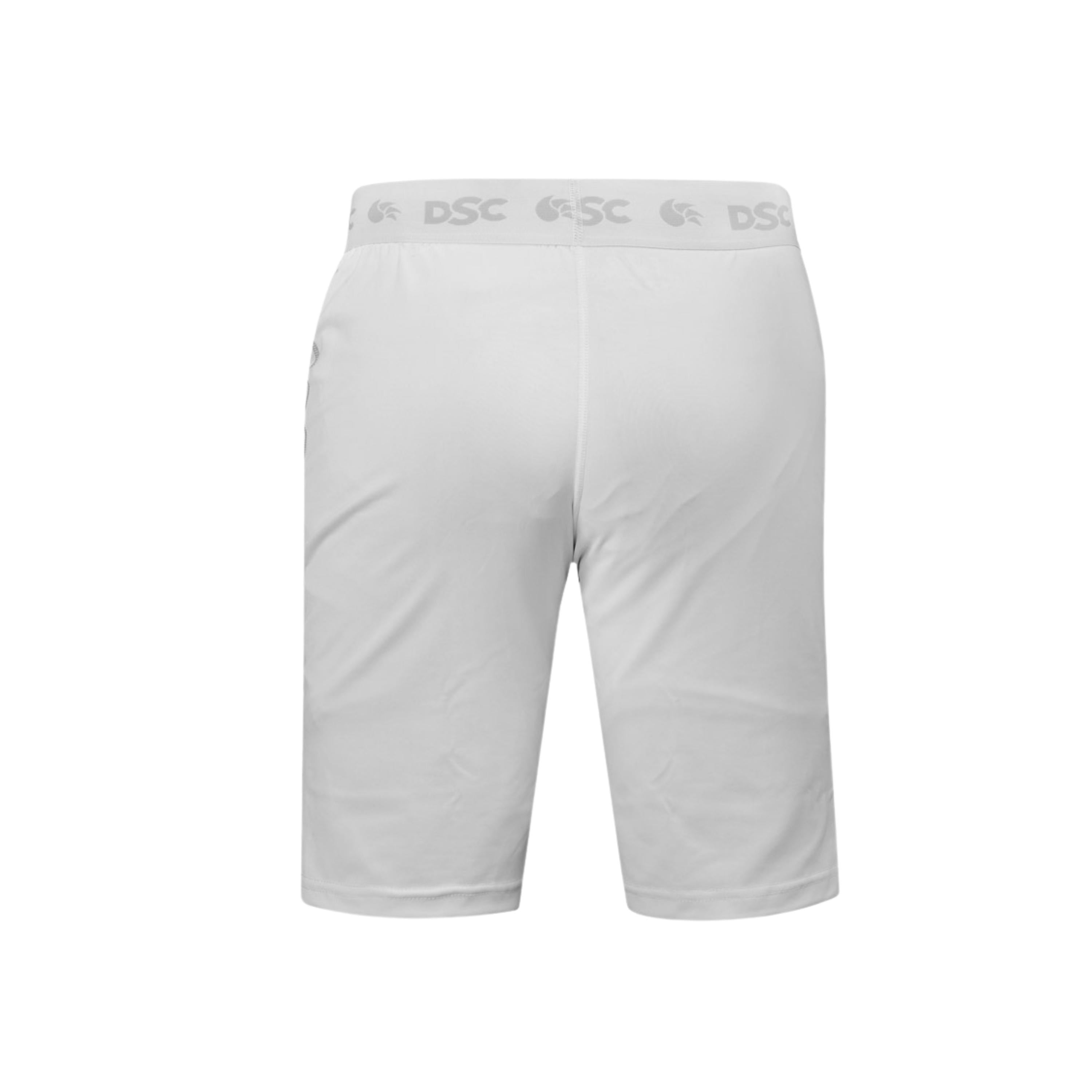 DSC Compression Half Thigh White Shorts