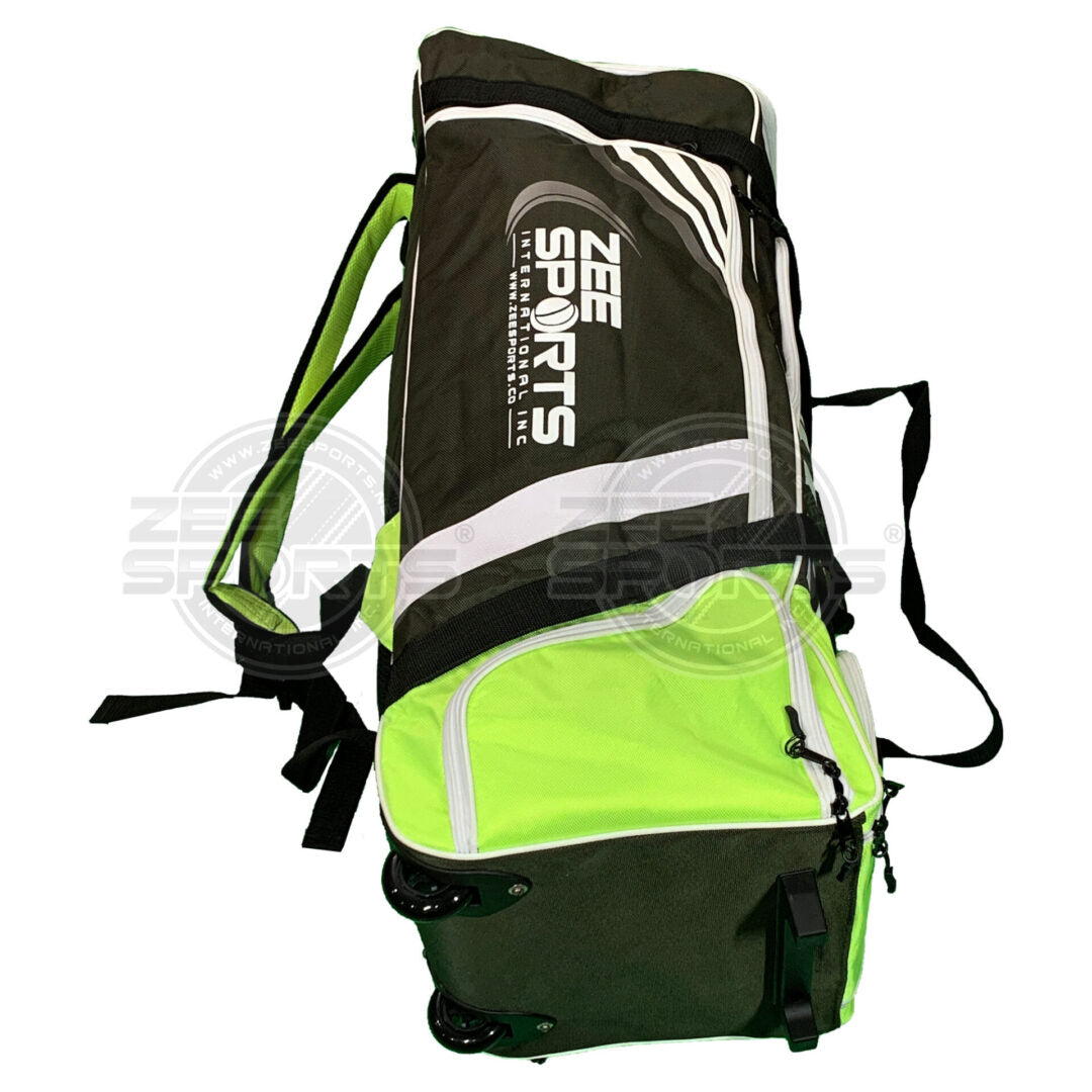 Zee Sports Kit Bag Wheelie - Lime-OliveGreen