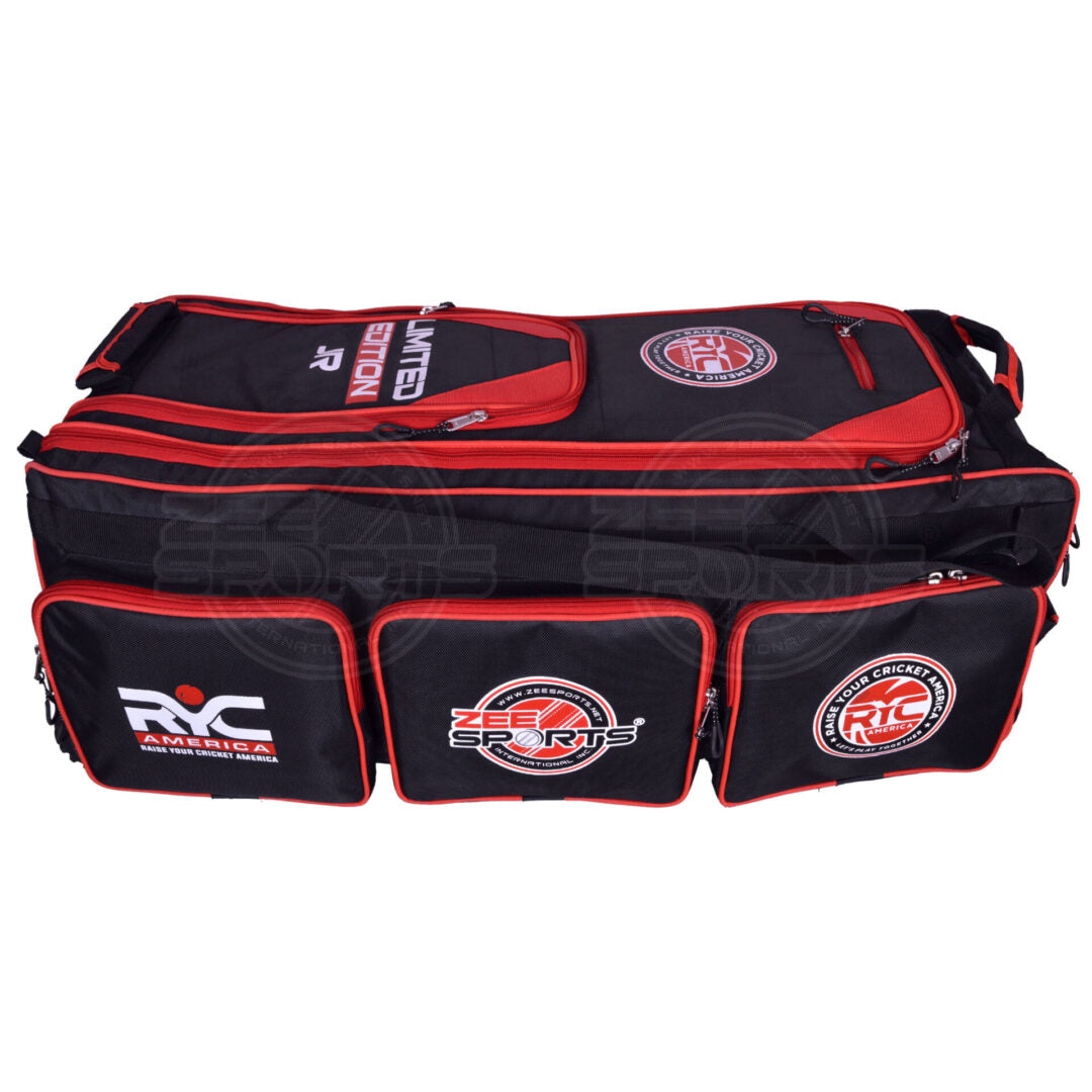 Zee Sports Kit Bag Limited Edition JR Wheelie Black Red