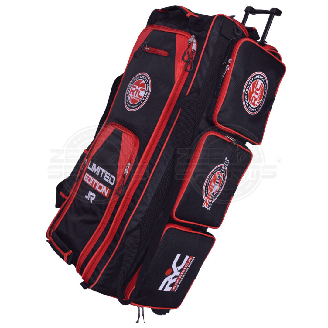 Zee Sports Kit Bag Limited Edition JR Wheelie Black Red