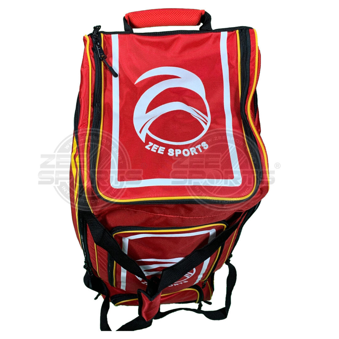 Zee Sports Kit Bag Wheelie Red Black