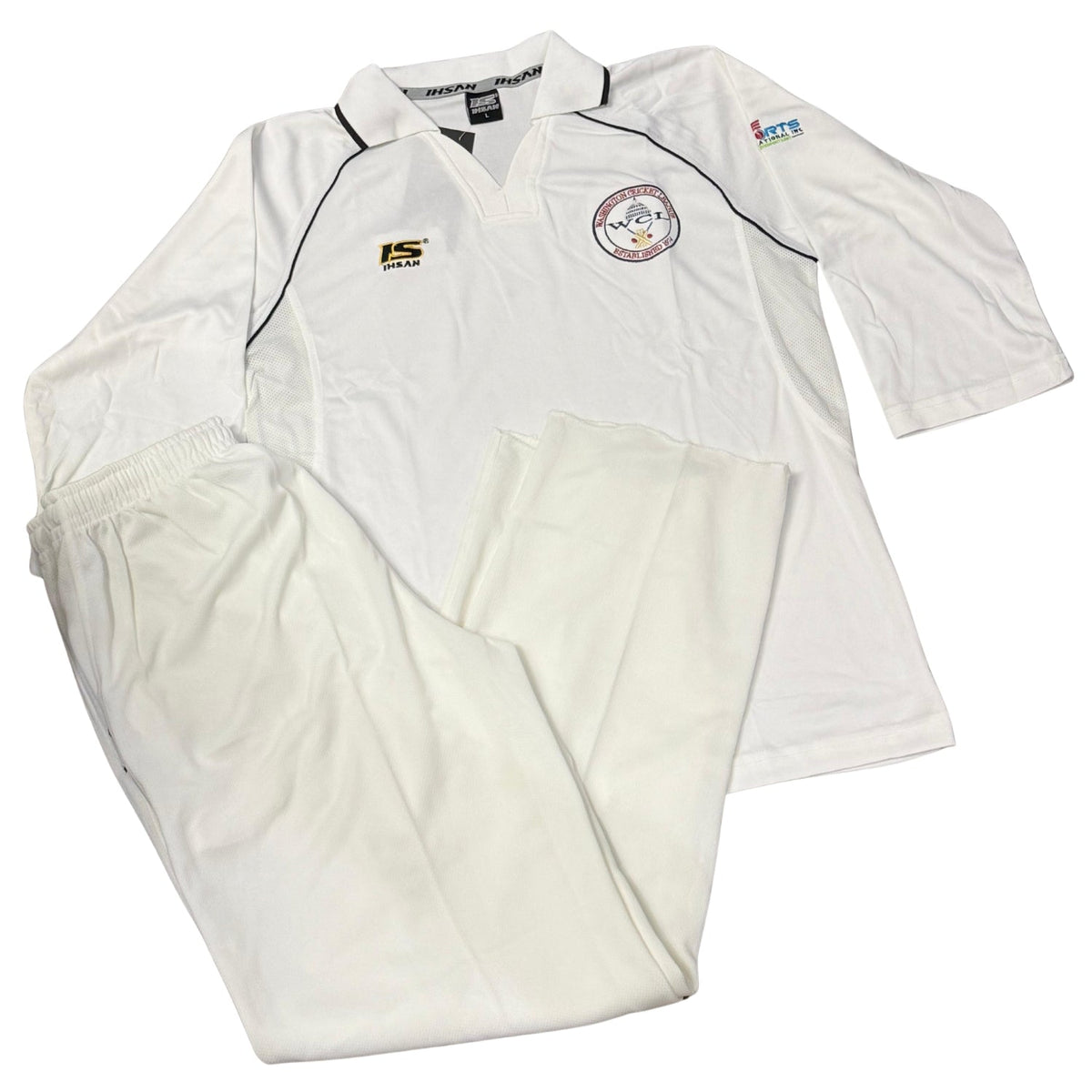 Ihsan white cricket uniform