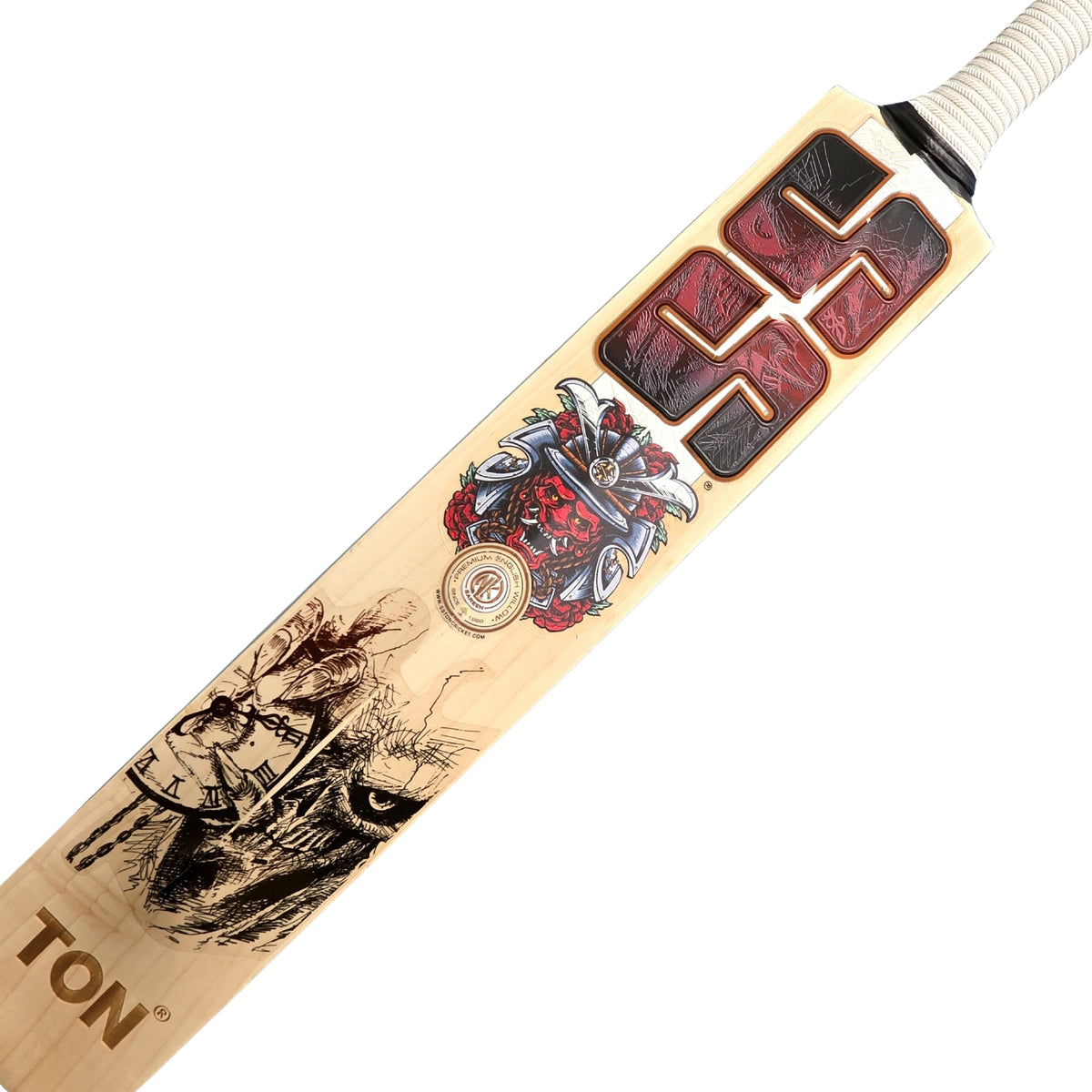 SS Cricket Bat Ton Devils Red English Willow SH Adult