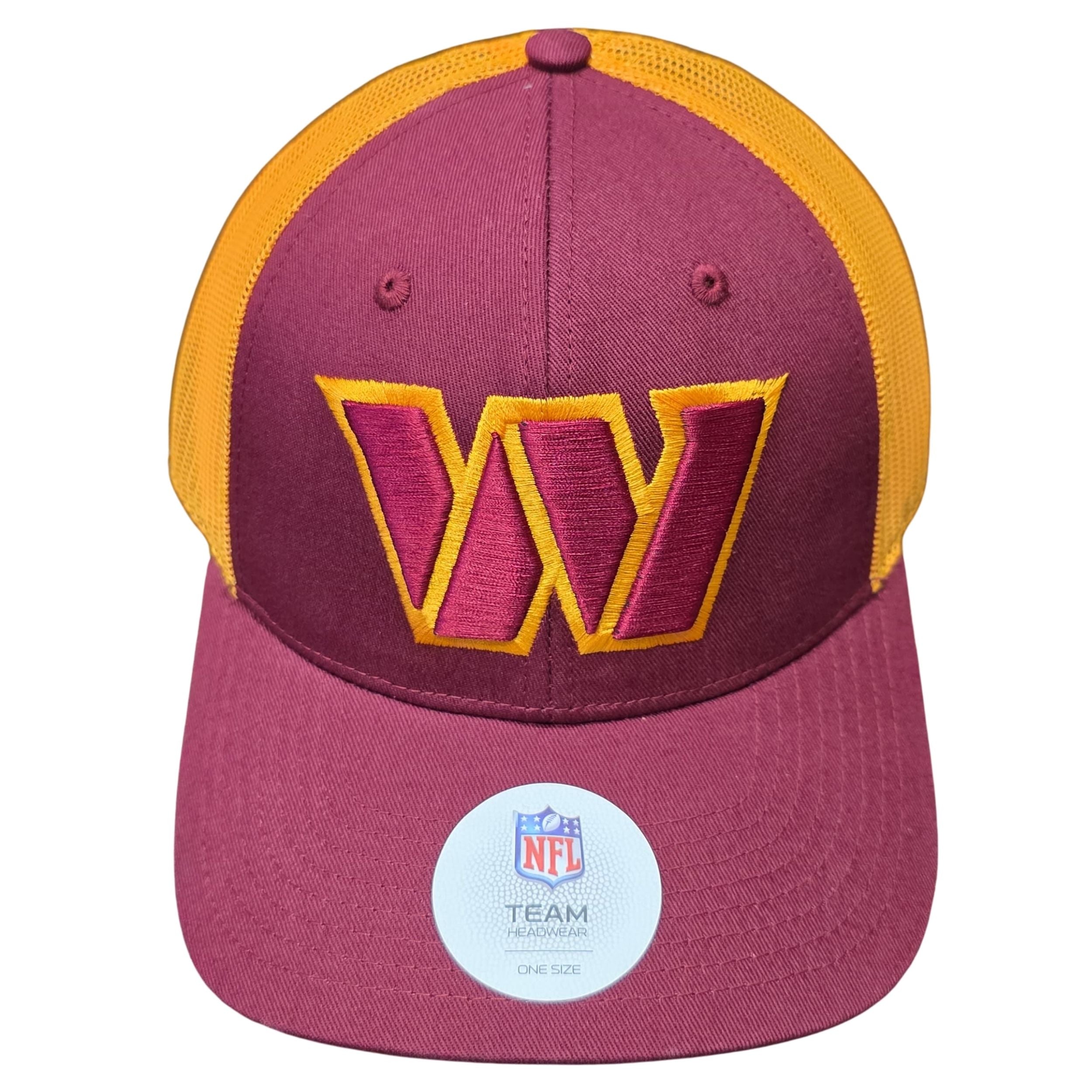 NFL Official Snapback Adjustable Hat Washington Commanders Embroidered Logo Cap