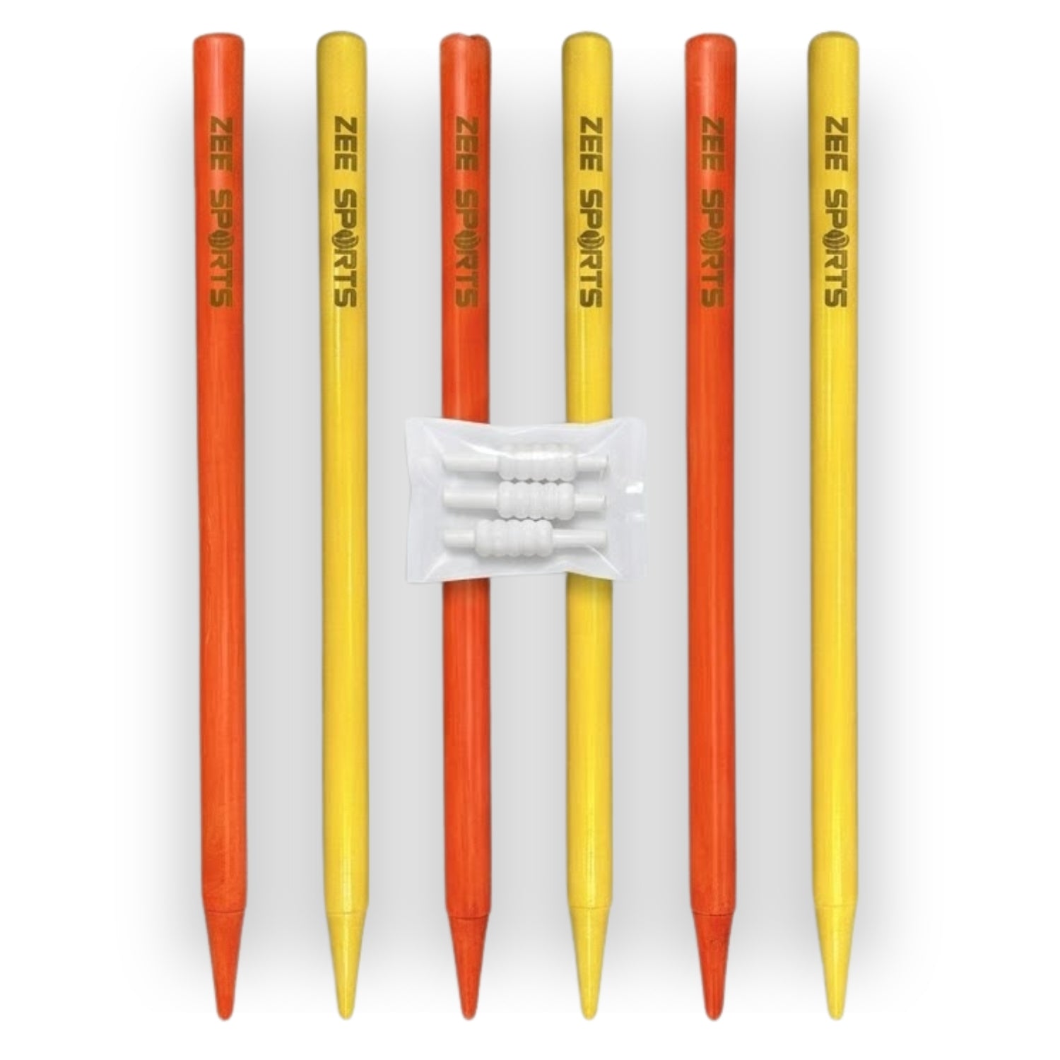 Zee Sports Cricket Stumps Yellow/Orange