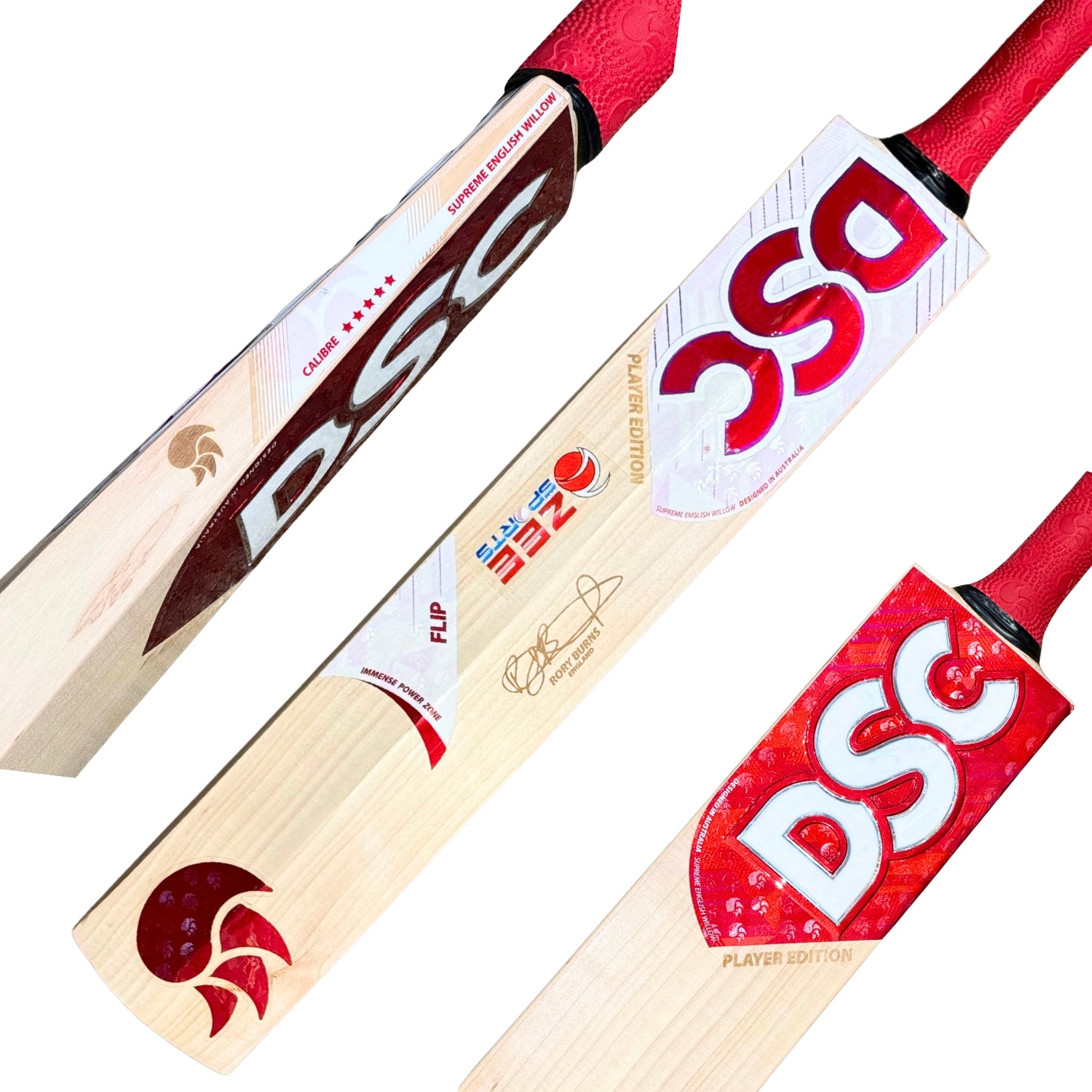 DSC Cricket Bat Flip Rory Burn Player Edition English Willow SH