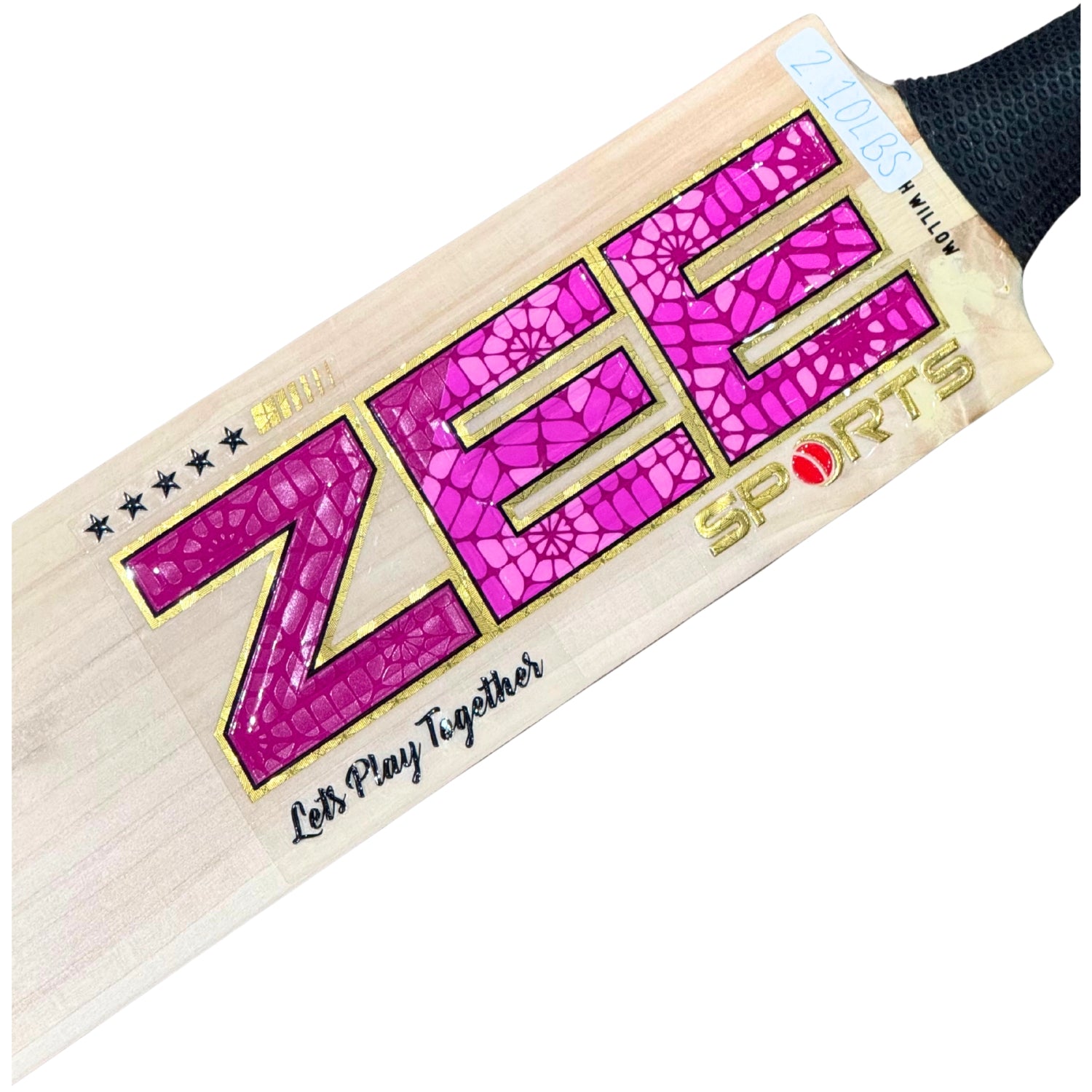 Zee Sports Crickets Bat Black Star Series Pink English Willow