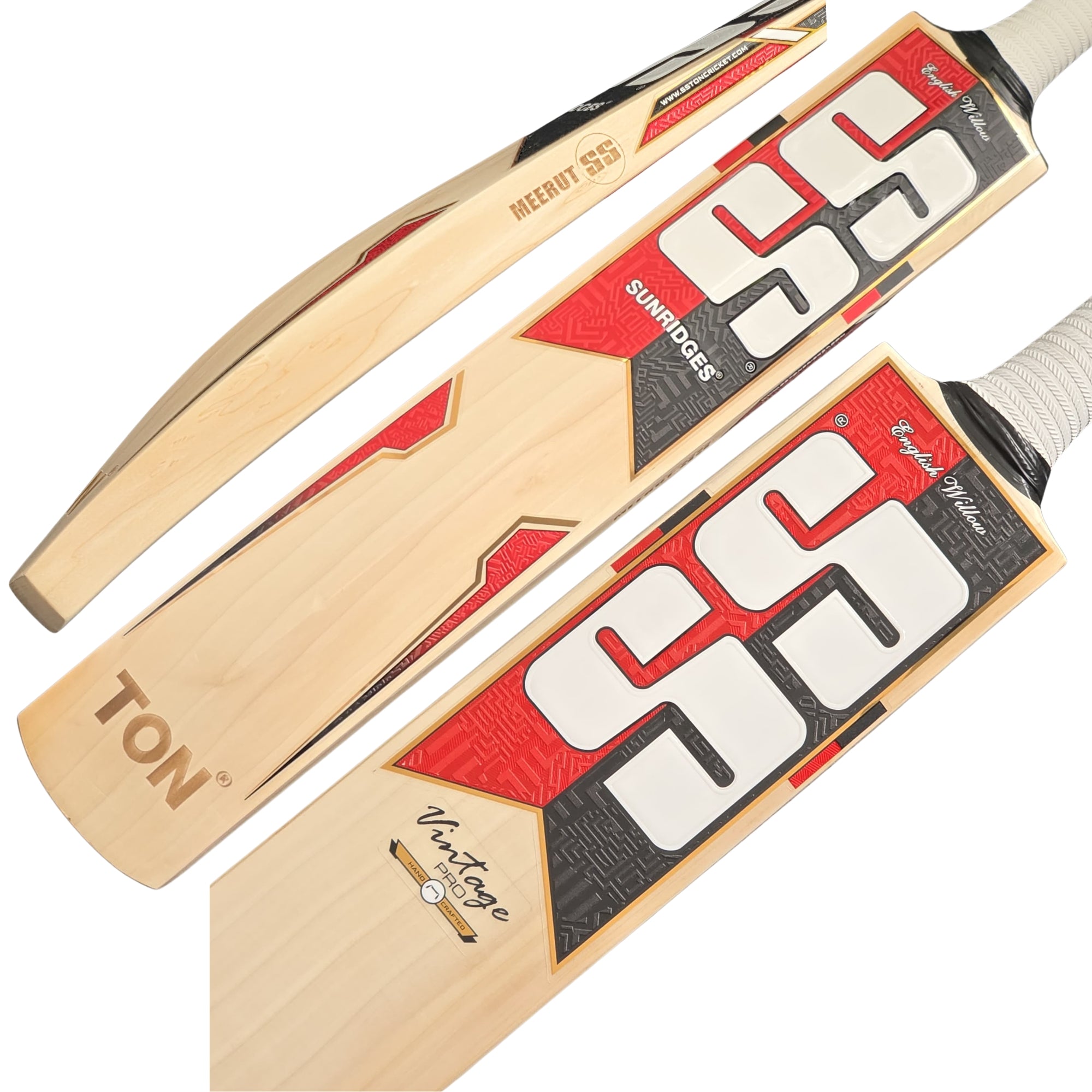 SS Cricket Bat Ton Sunridges Vintage Pro English Willow SH