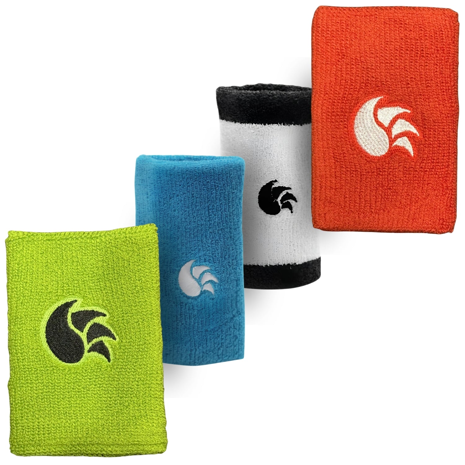 DSC Wristband Single & Pack of 4 Green/White/Blue/Orange
