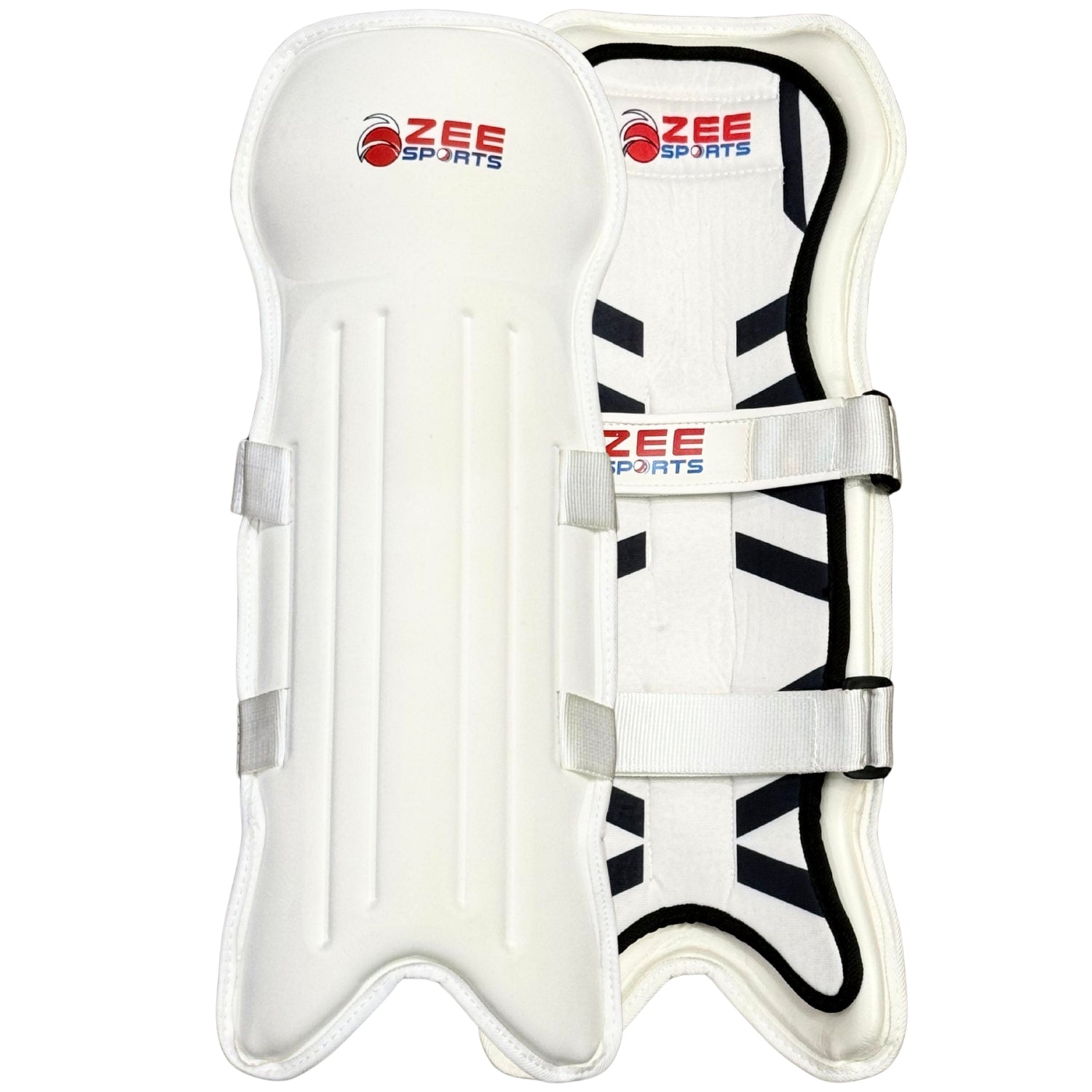 Zee Sports Cricket Wicket Keeping Pads Adults White