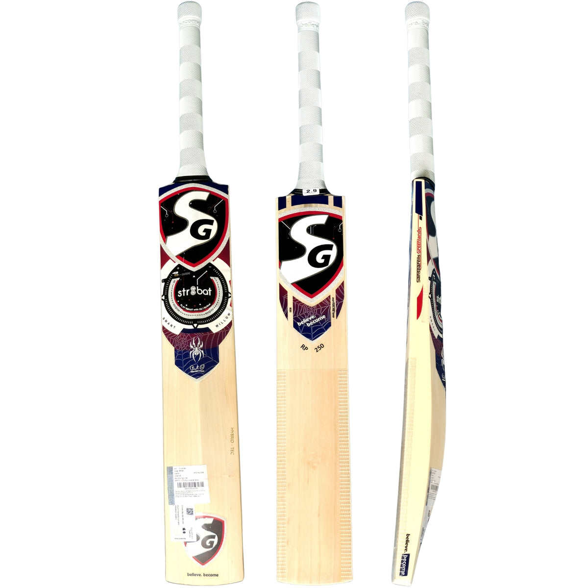 SG Cricket Bat RP250 Str8bat Sensor Hybrid Tec Smart English Willow SH Adult - image 10