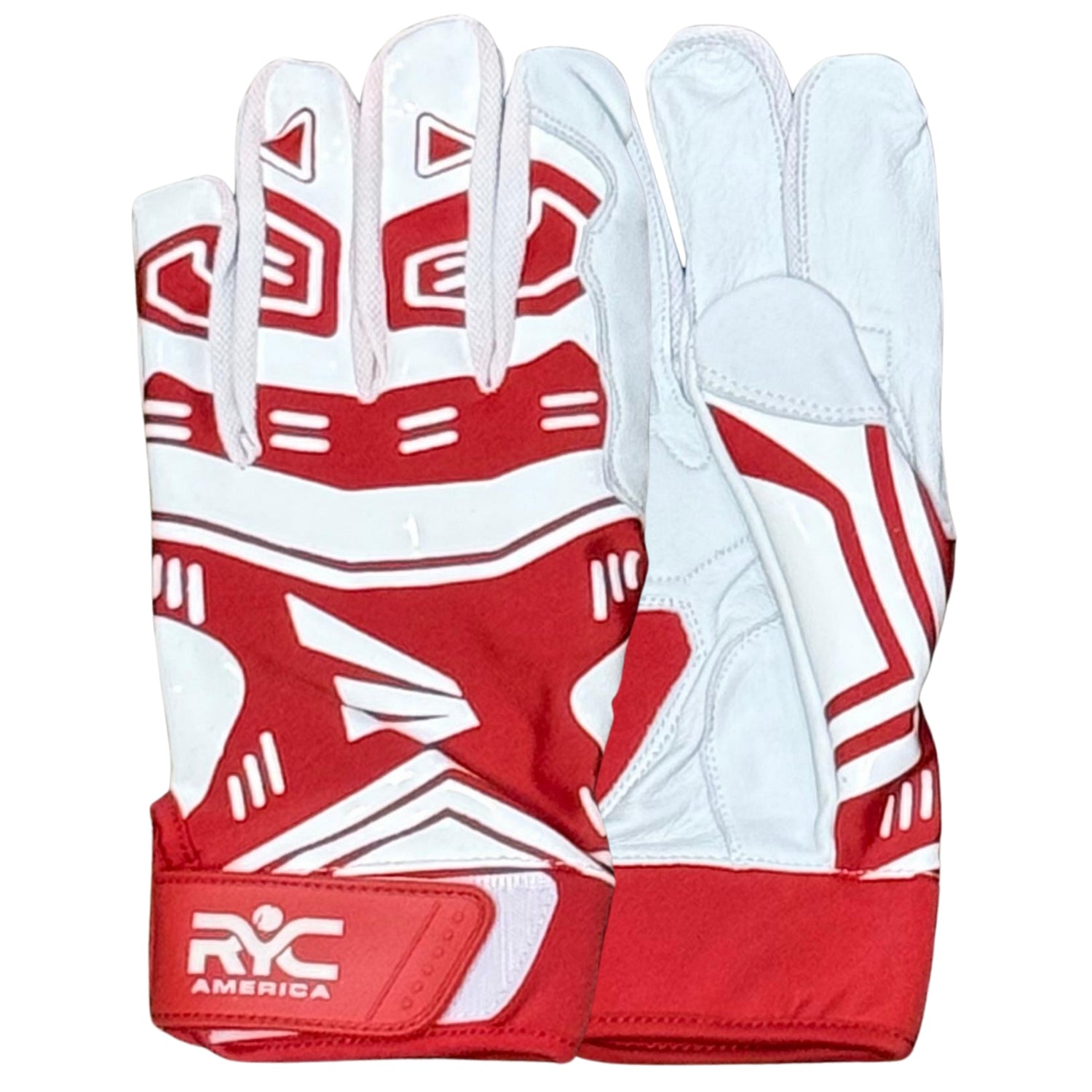 Zee Sports Batting Gloves RYC America Hard Tennis RED