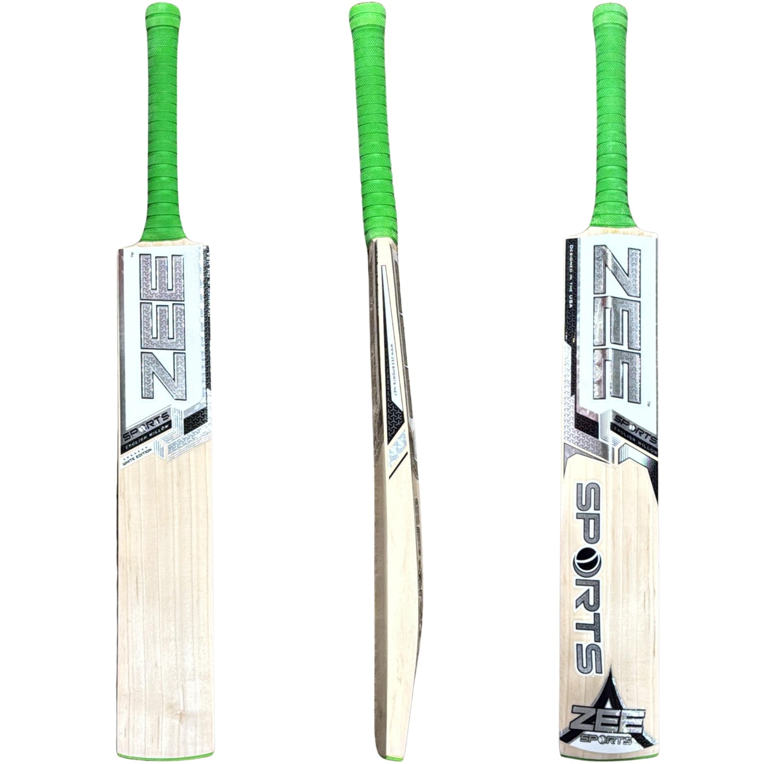 Zee Sports Cricket 7Star White Edition English Willow Youth Size 4