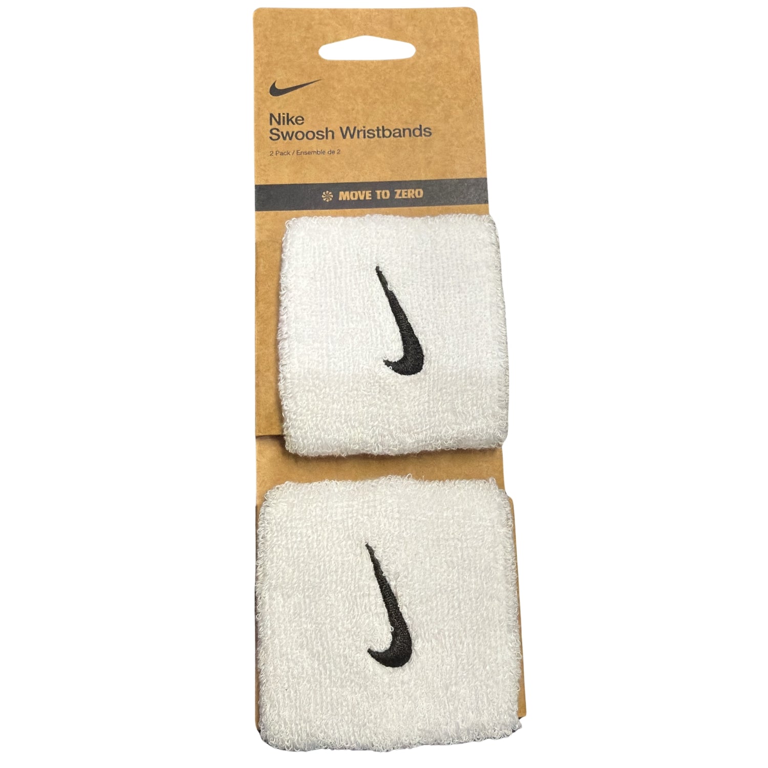 Nike Wristbands Swoosh Sweatband White Pack of 2